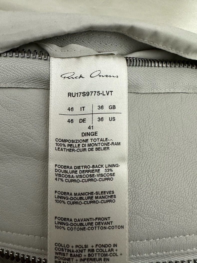 Rick Owens rick owens leather bomber jacket in gray-2508 Size US M / EU 48-50 / 2 - 4 Thumbnail