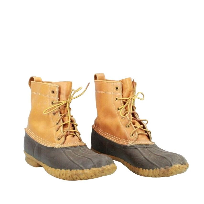 L.L. Bean × Leather × Vintage Vintage LL Bean Women's Leather Duck Boots Size 11 Narrow Size US 11 / IT 41 - 3 Thumbnail
