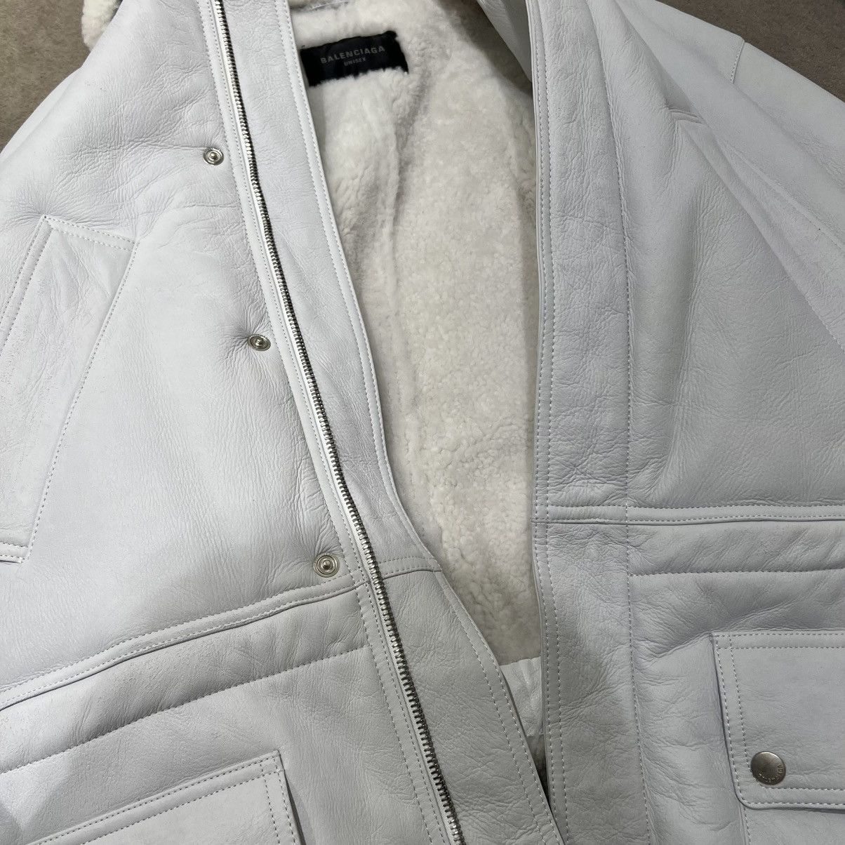 Balenciaga Balenciaga Oversized Shearling Leather Coat Size US L / EU 52-54 / 3 - 4 Thumbnail