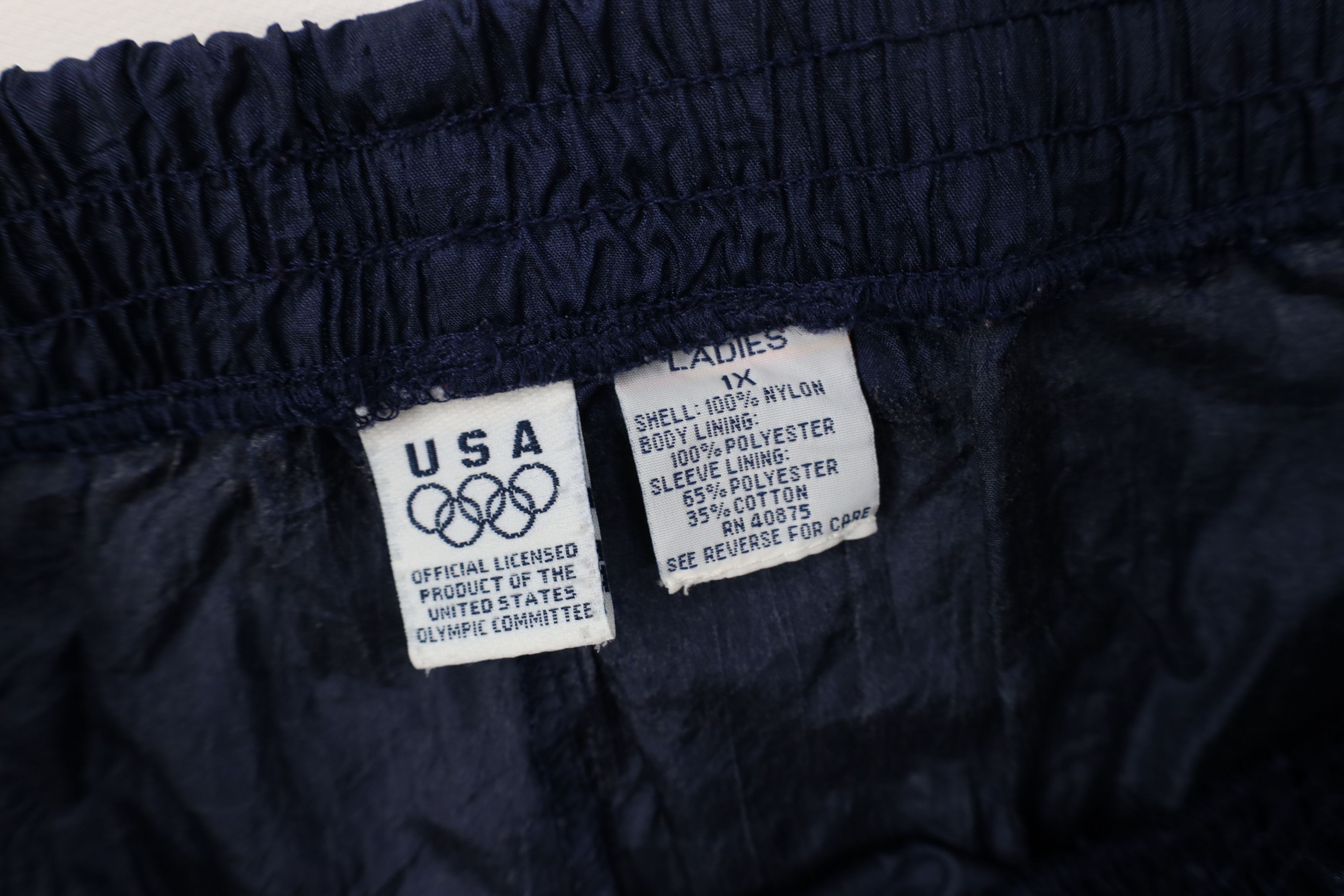 Vintage Vintage 90s USA Olympics Windbreaker Joggers Pants Nylon Size 32" / US 10 / IT 46 - 6 Thumbnail