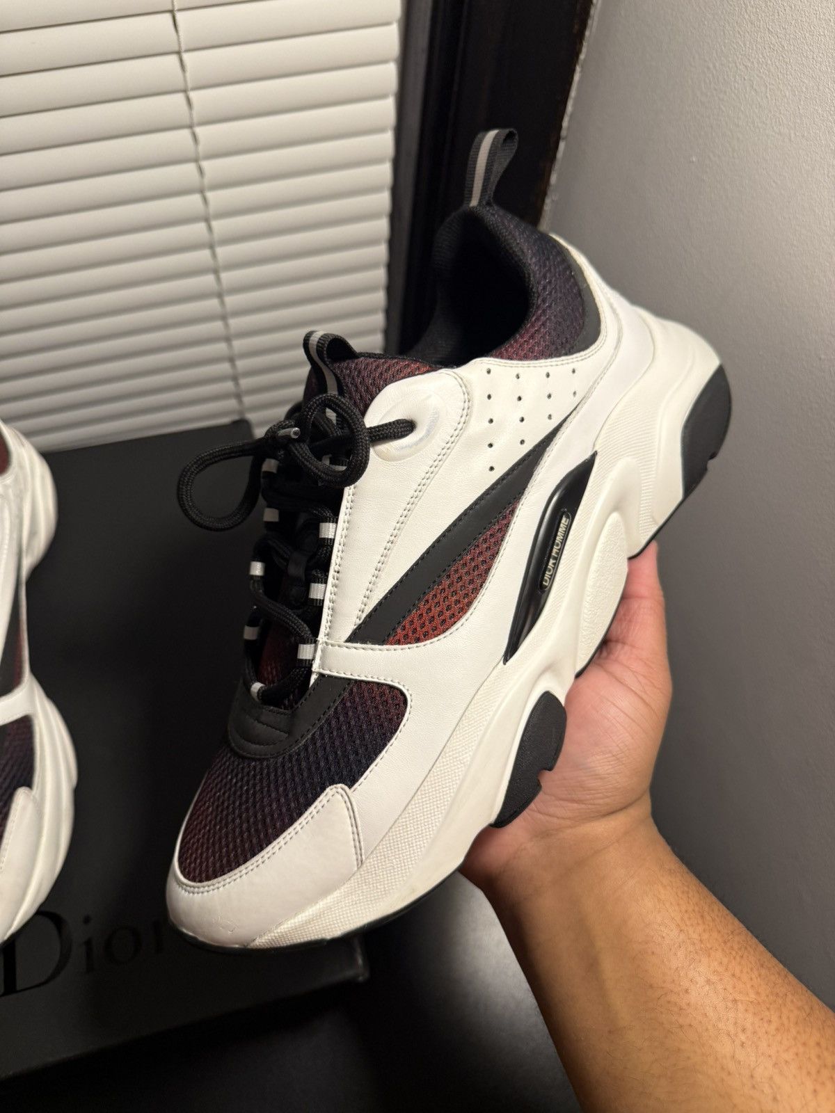 Dior Dior B22 White Red Black Size 44 EU / 11 US Size US 11 / EU 44 - 4 Thumbnail