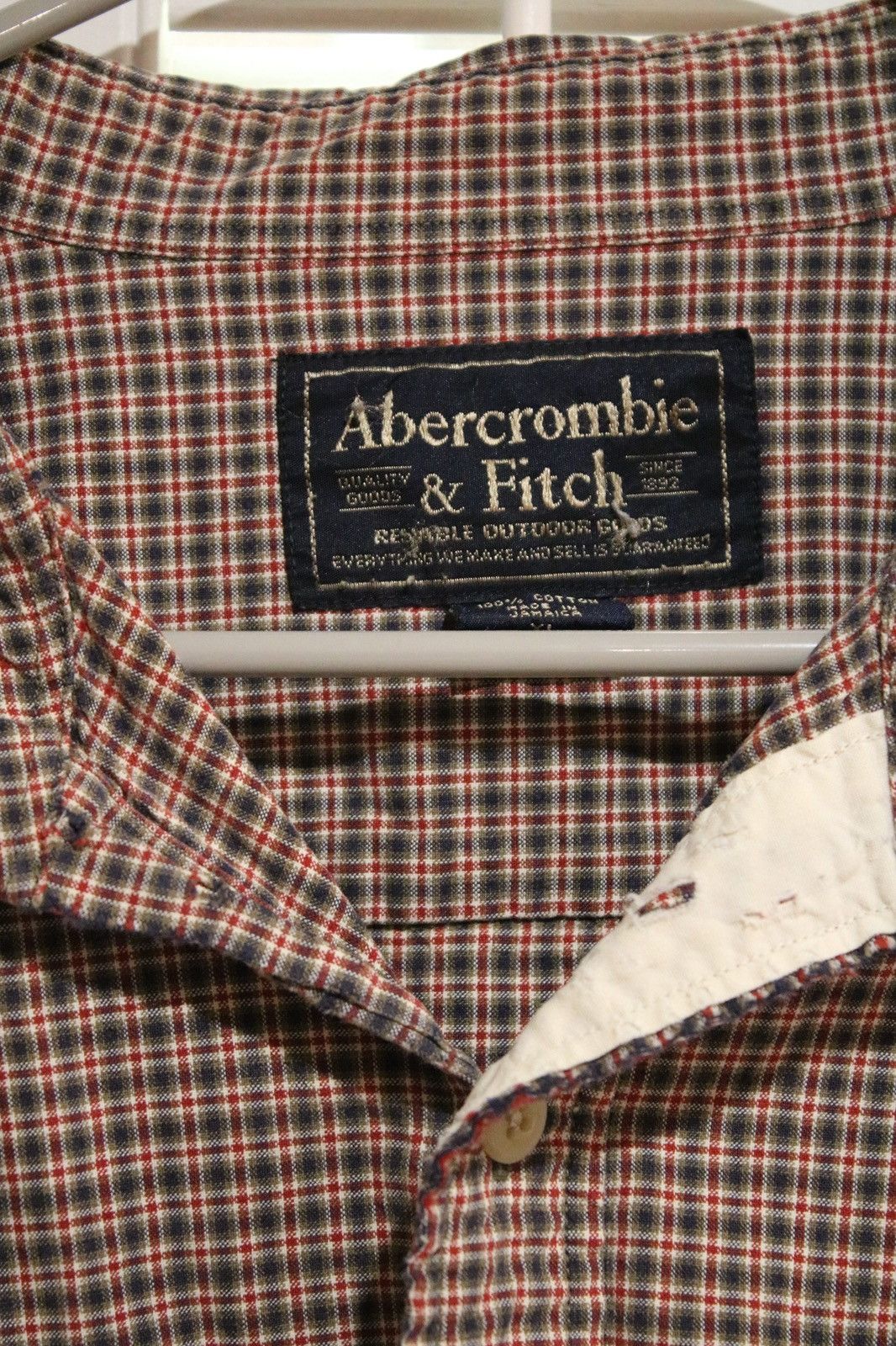 Abercrombie & Fitch Vintage Abercrombie & Fitch red plaid button down Size US XL / EU 56 / 4 - 4 Thumbnail