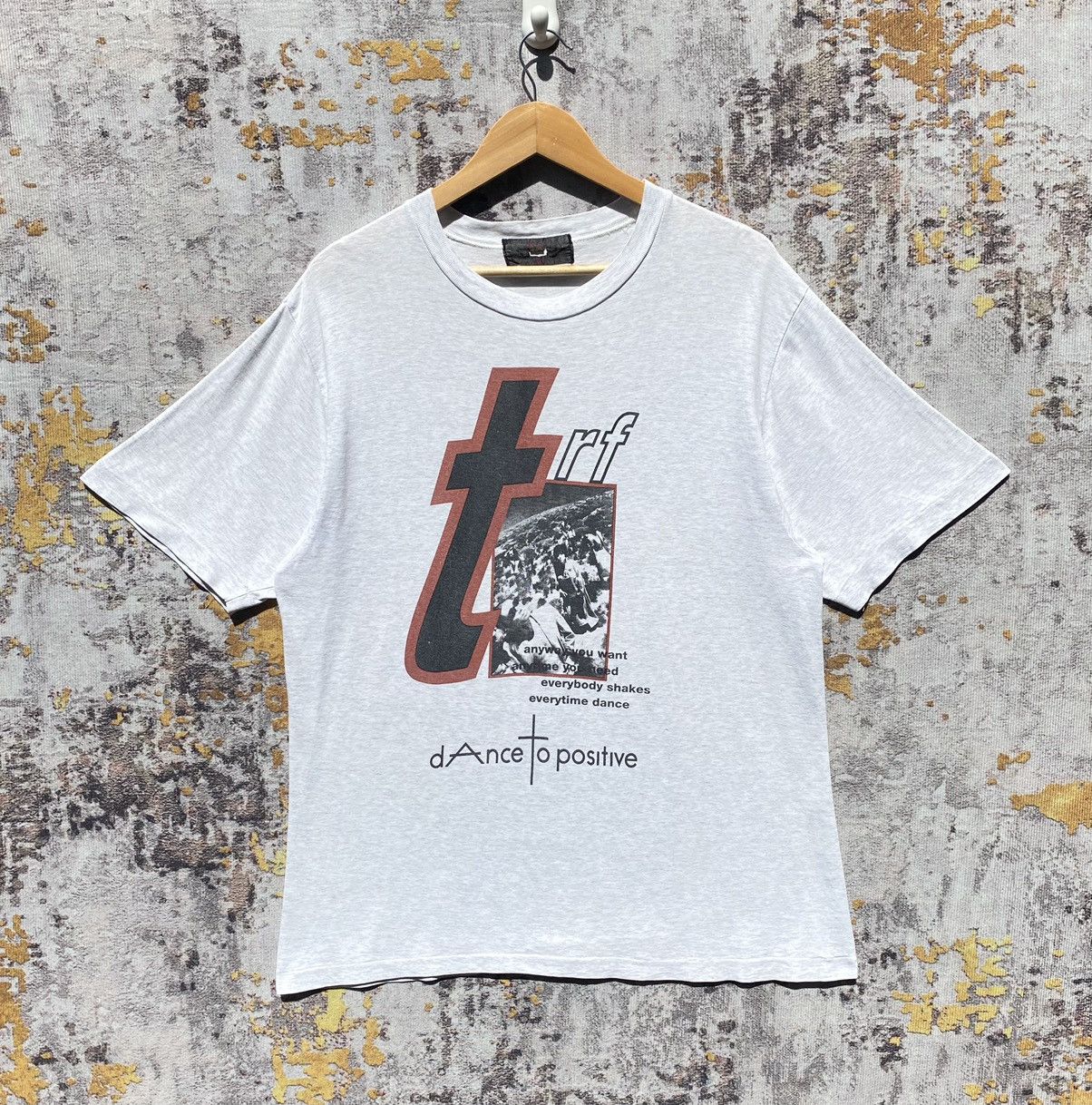 Band Tees × Japanese Brand × Vintage Vintage 90s TRF dAnce to positive Shirt Japanese Pop Band Size US M / EU 48-50 / 2 - 1 Thumbnail