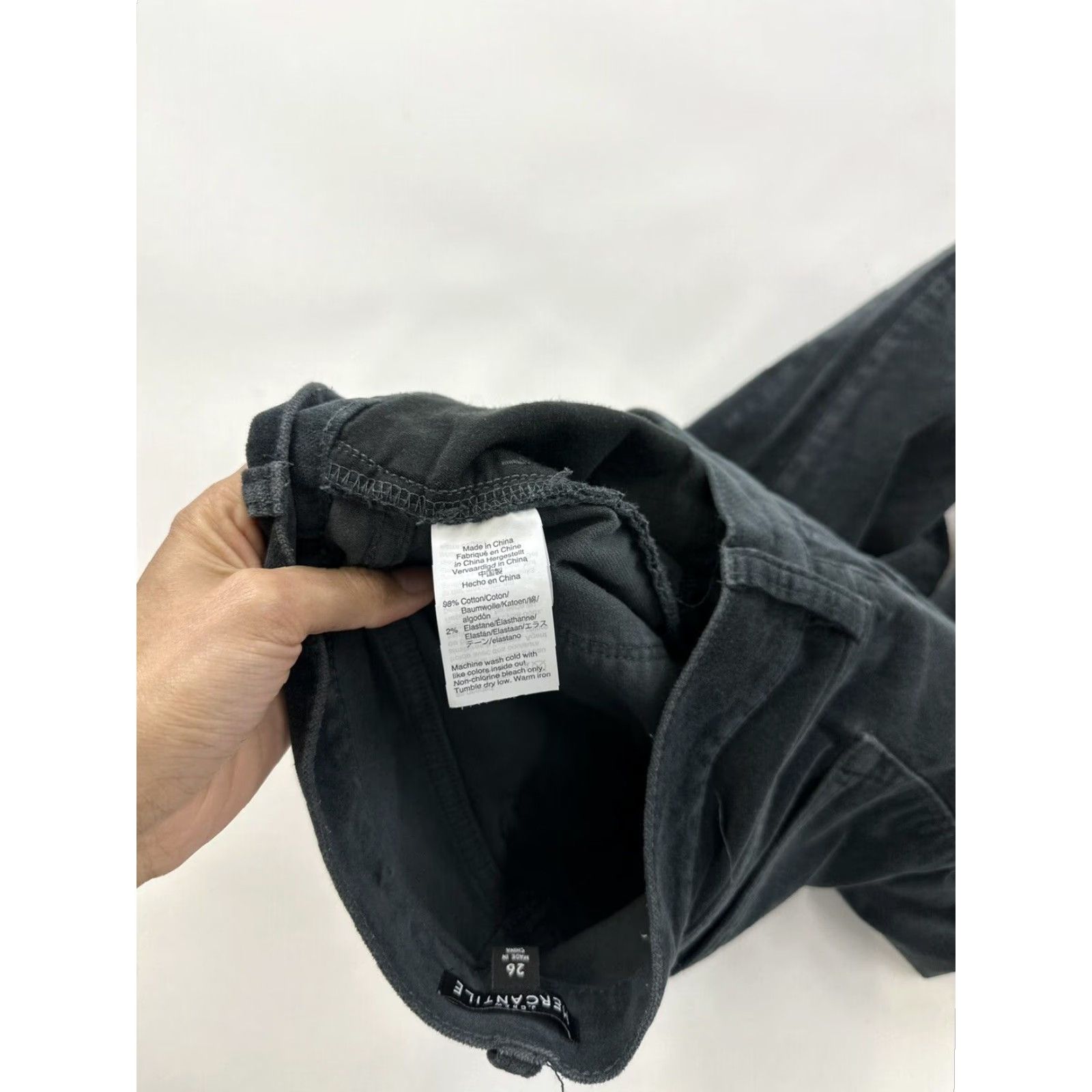 J.Crew J.Crew Pants Women’s Size 26 Dark Grey Velour Skinny Velour Gray Toothpick Skinny Jeans Ankle 26 Women Mens? Size 26" / US 2 / IT 38 - 4 Thumbnail