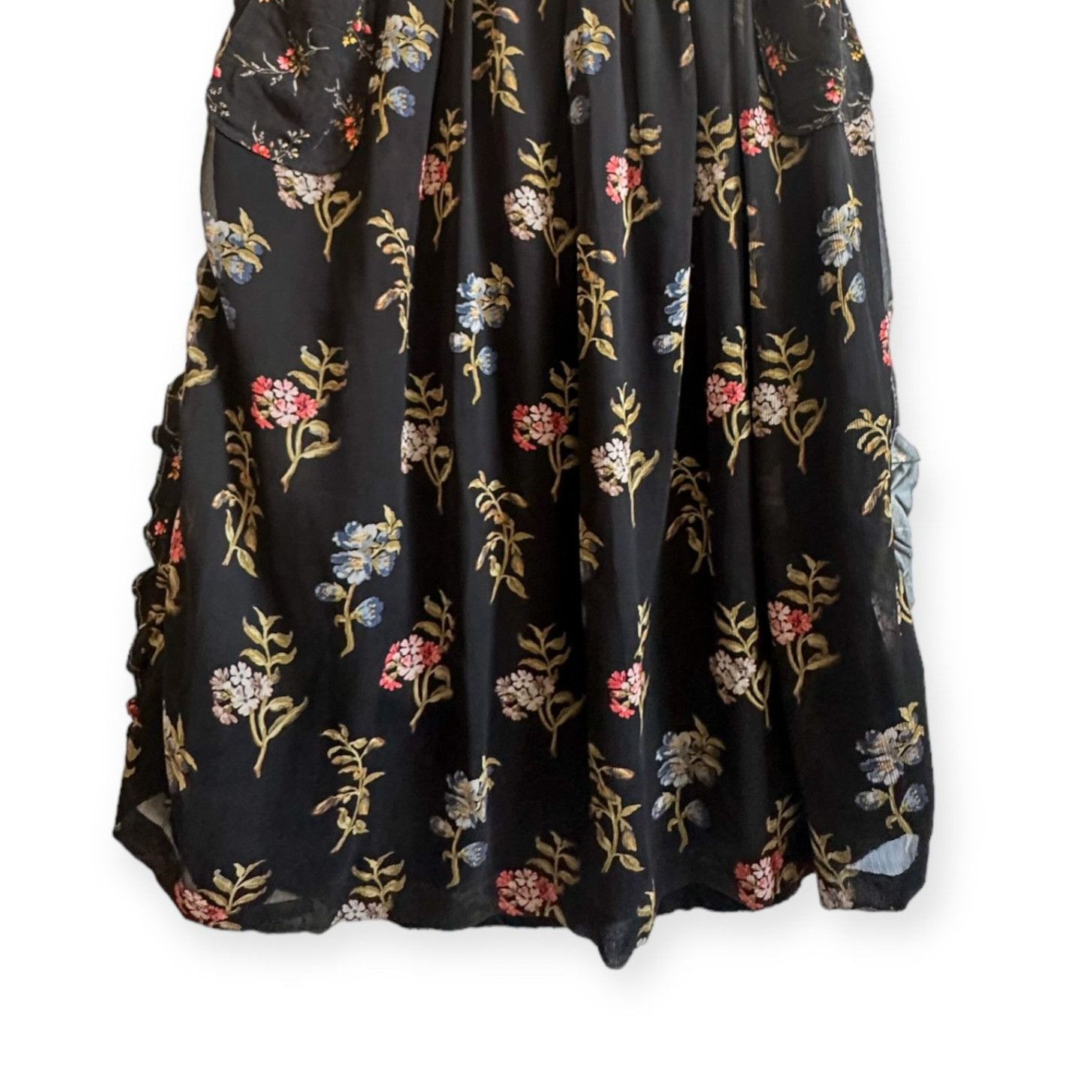 Comme des Garcons COMME DES GARÇONS Tricot Floral Print/Cable knit Midi Skirt Size 25" / US 0 / IT 36 - 7 Thumbnail