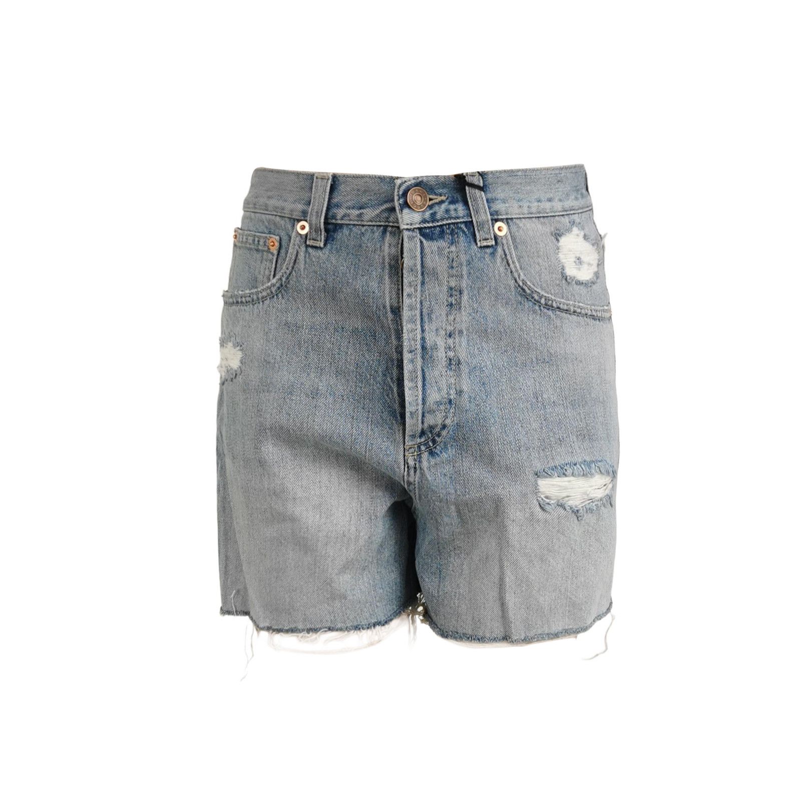 Gucci Gucci Cat Embroidered Denim Shorts Size 25 Size 25" / US 0 / IT 36 - 1 Thumbnail