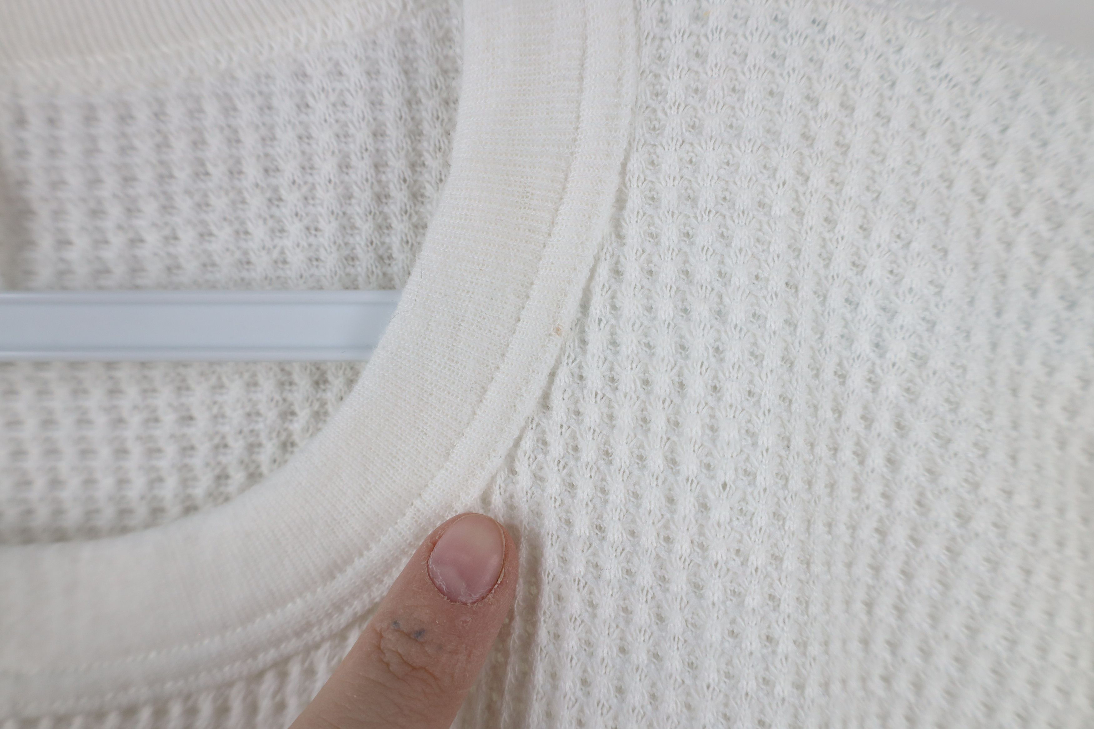 Vintage Vintage 70s Streetwear Waffle Knit Long Sleeve T-Shirt USA Size L / US 10 / IT 46 - 4 Thumbnail