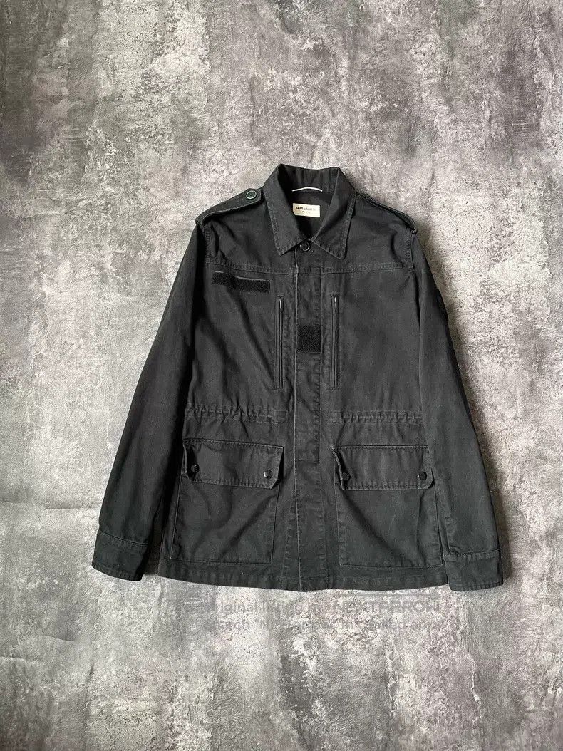Saint Laurent Paris Saint Laurent Paris Palm Tree Military Jacket Size US S / EU 44-46 / 1 - 1 Thumbnail