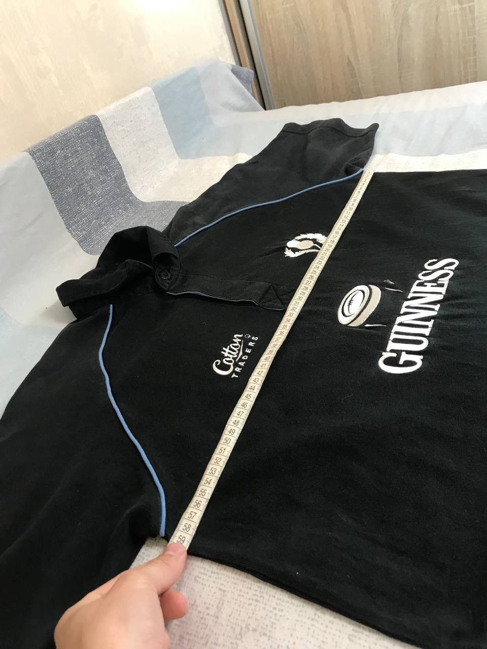 Pringle Of Scotland 🔥 Scotland Guinness Cotton Traders Rugby Polo Shirt Vintage Size US L / EU 52-54 / 3 - 10 Thumbnail