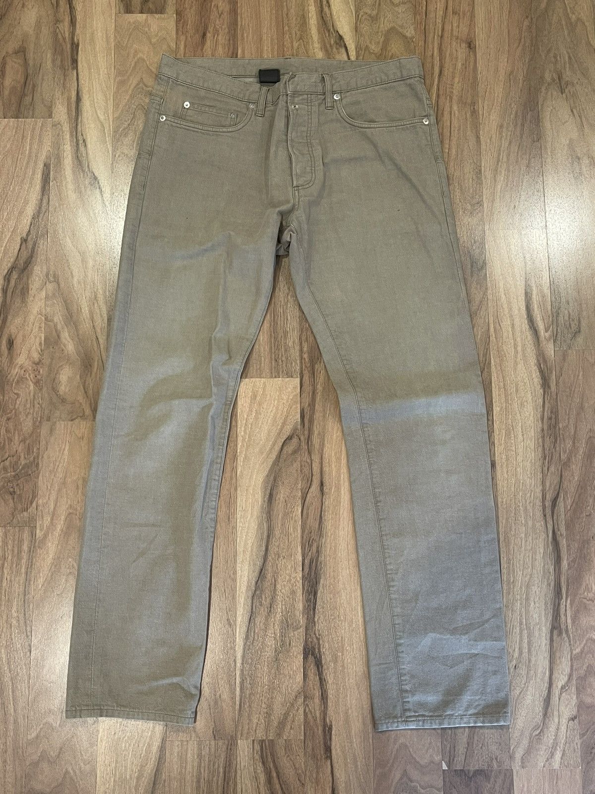 Dior Dior Homme sz33 Beige jeans pants hedi kva Size US 33 - 2 Thumbnail