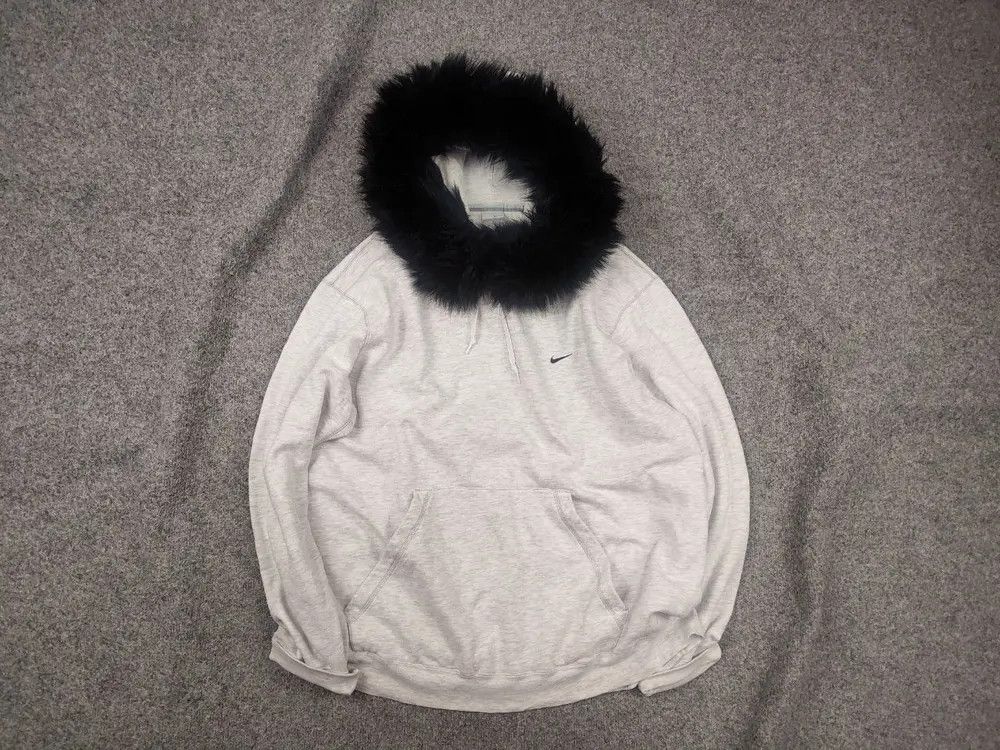 Nike Vintage Y2k Nike Oversized Fur Hoodie if six was nine style Size US XL / EU 56 / 4 - 1 Thumbnail