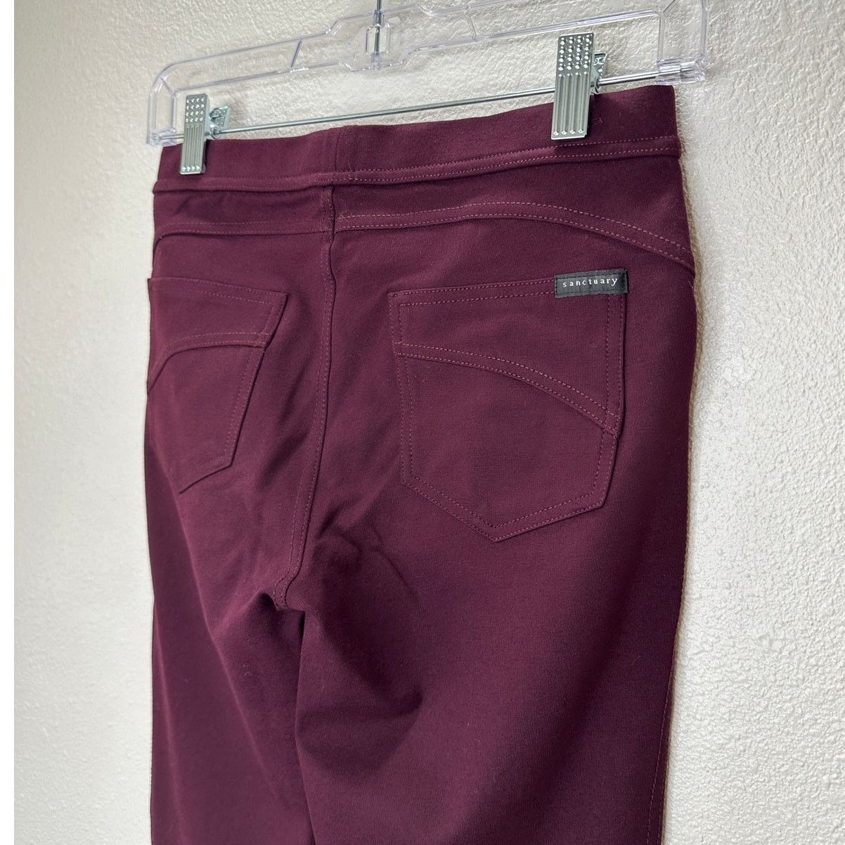 Sanctuary Sanctuary Eggplant Purple Pull On Jegging Legging Small Size 27" / US 4 / IT 40 - 7 Thumbnail
