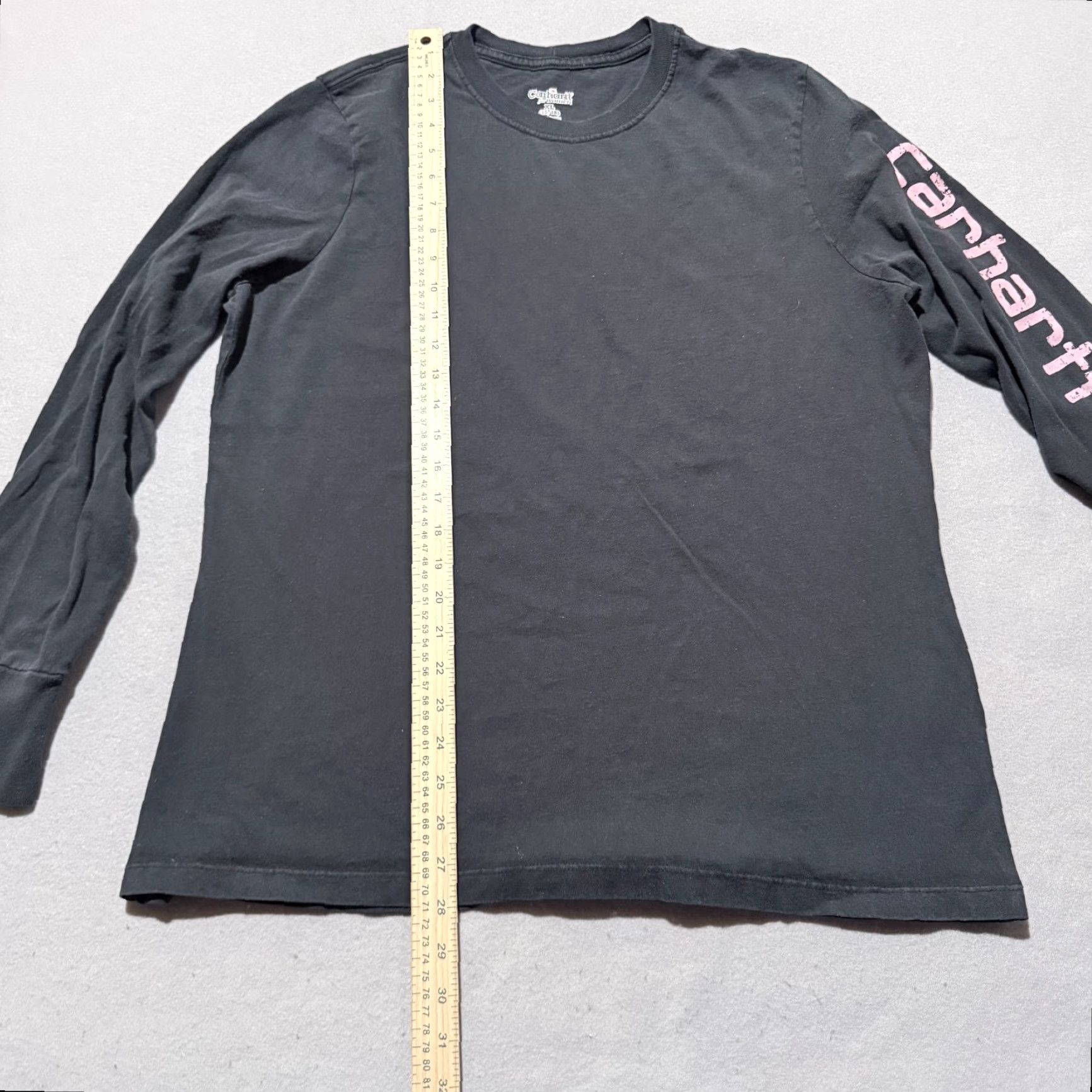 Carhartt Carhartt Women T-Shirt Long Sleeve Black Crew Neck XL Pink Print Dearborn Loose - 16-18, X L Size XL / US 12-14 / IT 48-50 - 6 Thumbnail