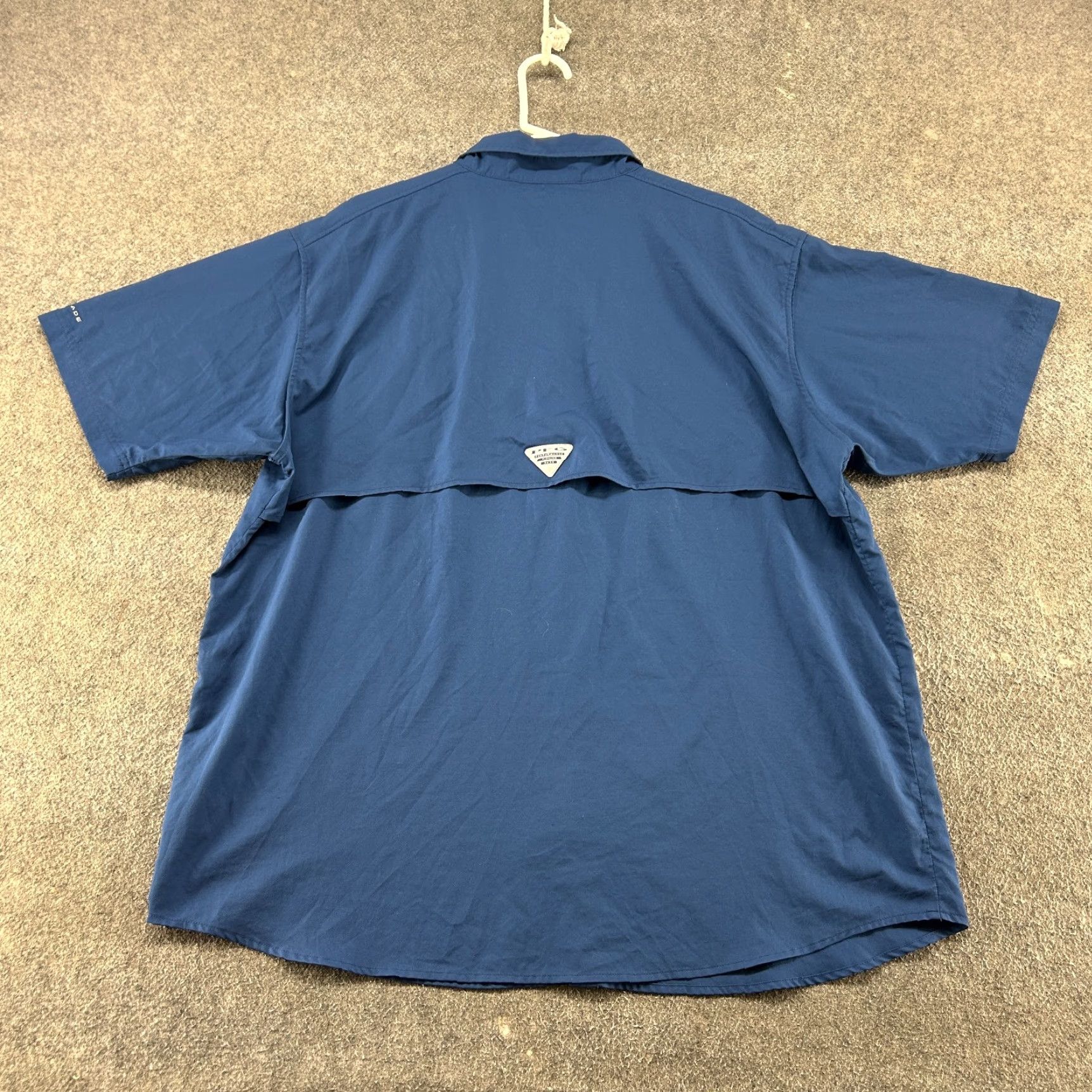 Vintage Columbia Shirt Mens 2XL Blue Button-Down Short Sleeve Fishing Omni Shield Size US XXL / EU 58 / 5 - 5 Thumbnail
