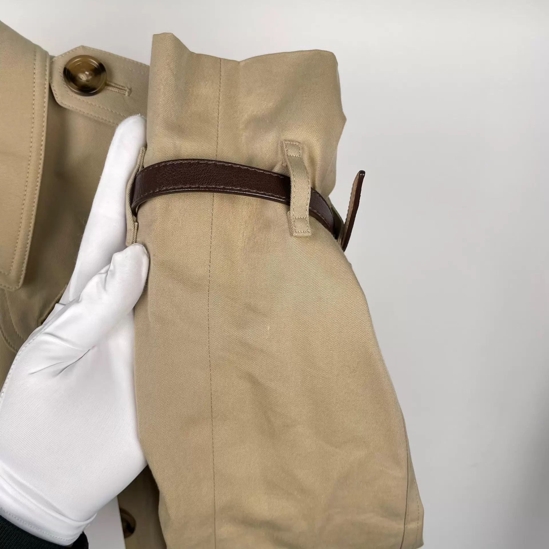 Burberry Burberry Khaki Double-Breasted Belted Long TrenchCoat 38 Size XS / US 0-2 / IT 36-38 - 4 Thumbnail