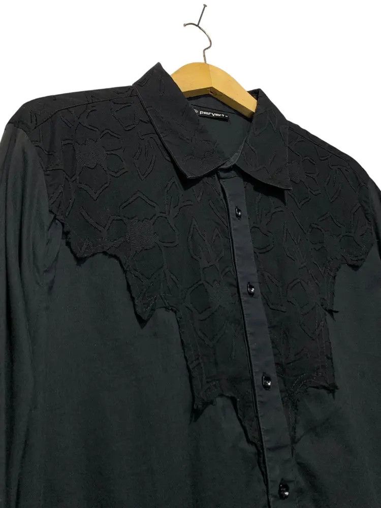 Pervert 00s Pervert patchwork gothic western shirt made inaustralia Size US XL / EU 56 / 4 - 4 Thumbnail