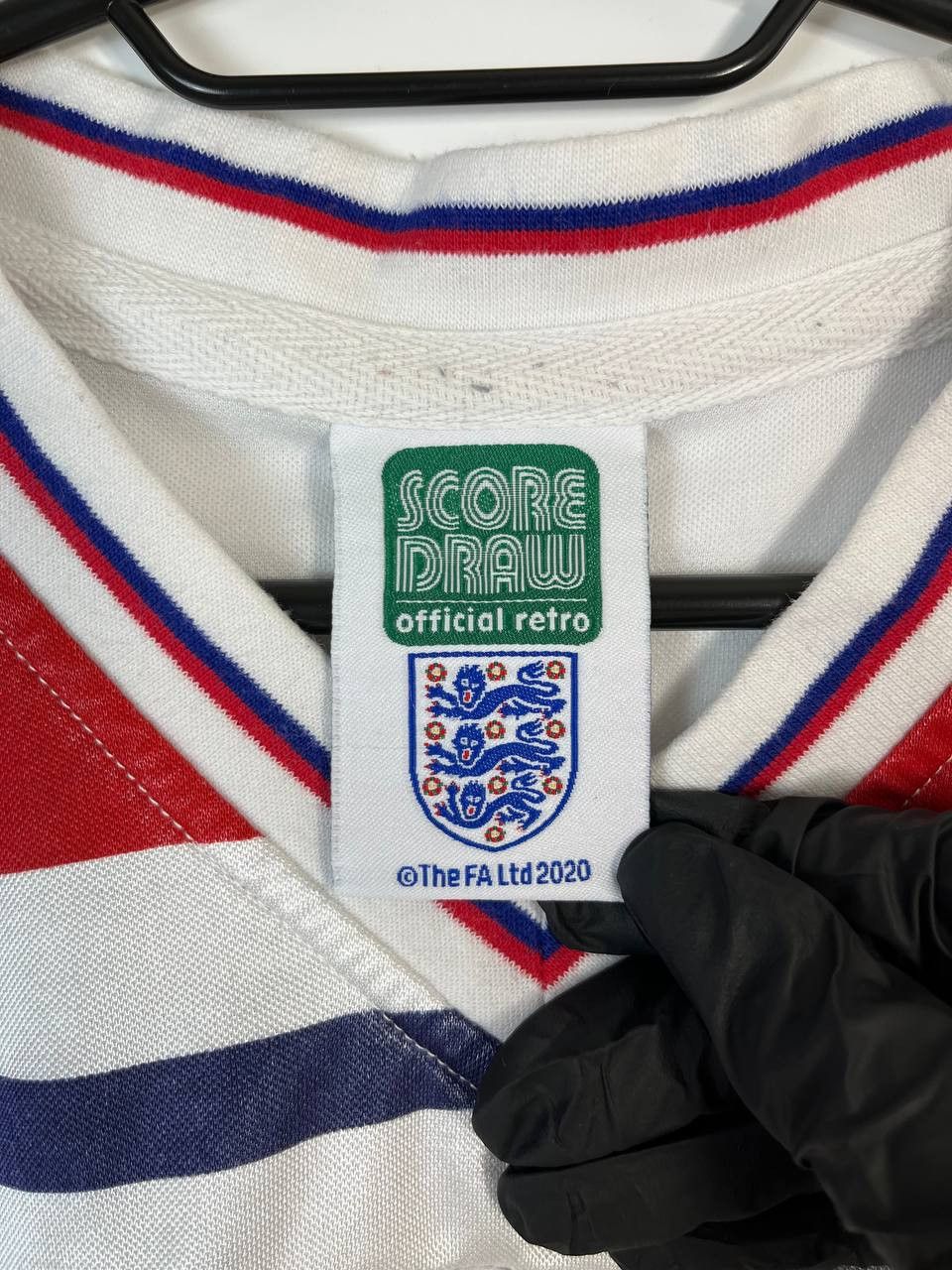 Gear for Sports ENGLAND 1980/1983 HOME FOOTBALL SHIRT SCORE DRAW JERSEY Sz M Size US M / EU 48-50 / 2 - 3 Thumbnail