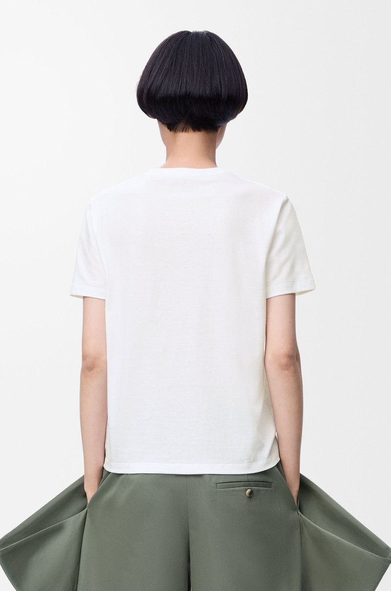 Loewe o1in1g0526 Relaxed Fit T-Shirt in White Size L / US 10 / IT 46 - 4 Thumbnail