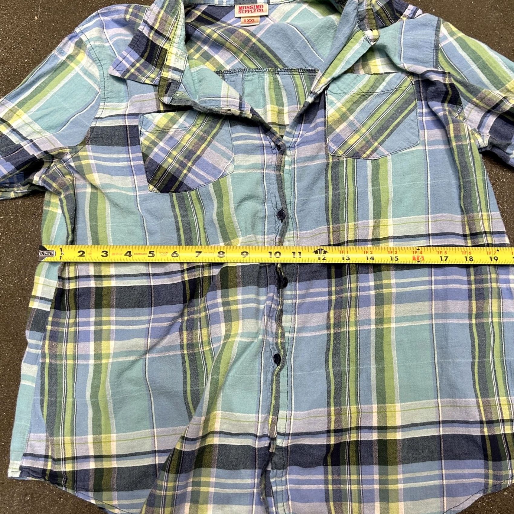 Mossimo VINTAGE Mossimo Supply Co Shirt Teens 2XL Blue Green Plaid Long Sleeve Button Up Casual Size US XXL / EU 58 / 5 - 5 Thumbnail
