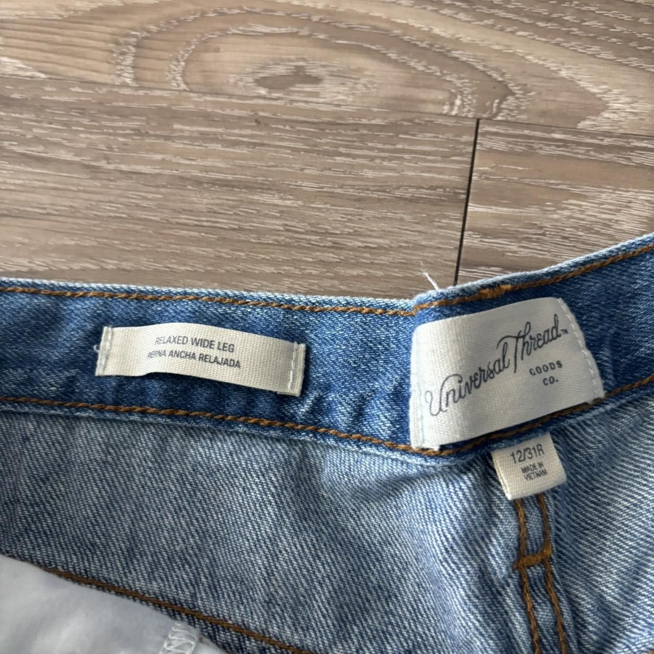 Japanese Brand Crazy Vintage Y2K/2000s Baggy Wide Leg Skater Style Denim Jeans! 33x32 Size US 33 - 7 Thumbnail