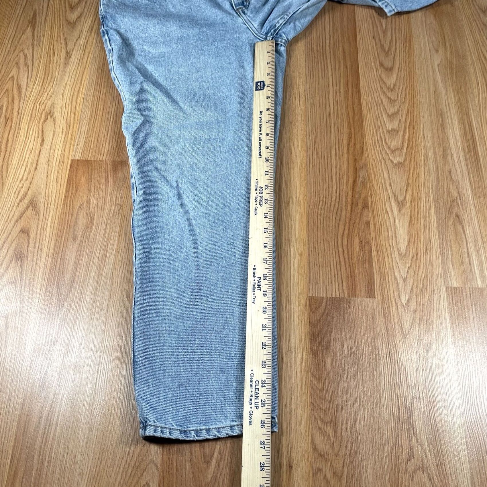 Denime Covington Jeans Women’s Size 14PS Petites Blue Wash Denim Tapered 5 Pocket Long Size 36" / US 14 / IT 50 - 6 Thumbnail