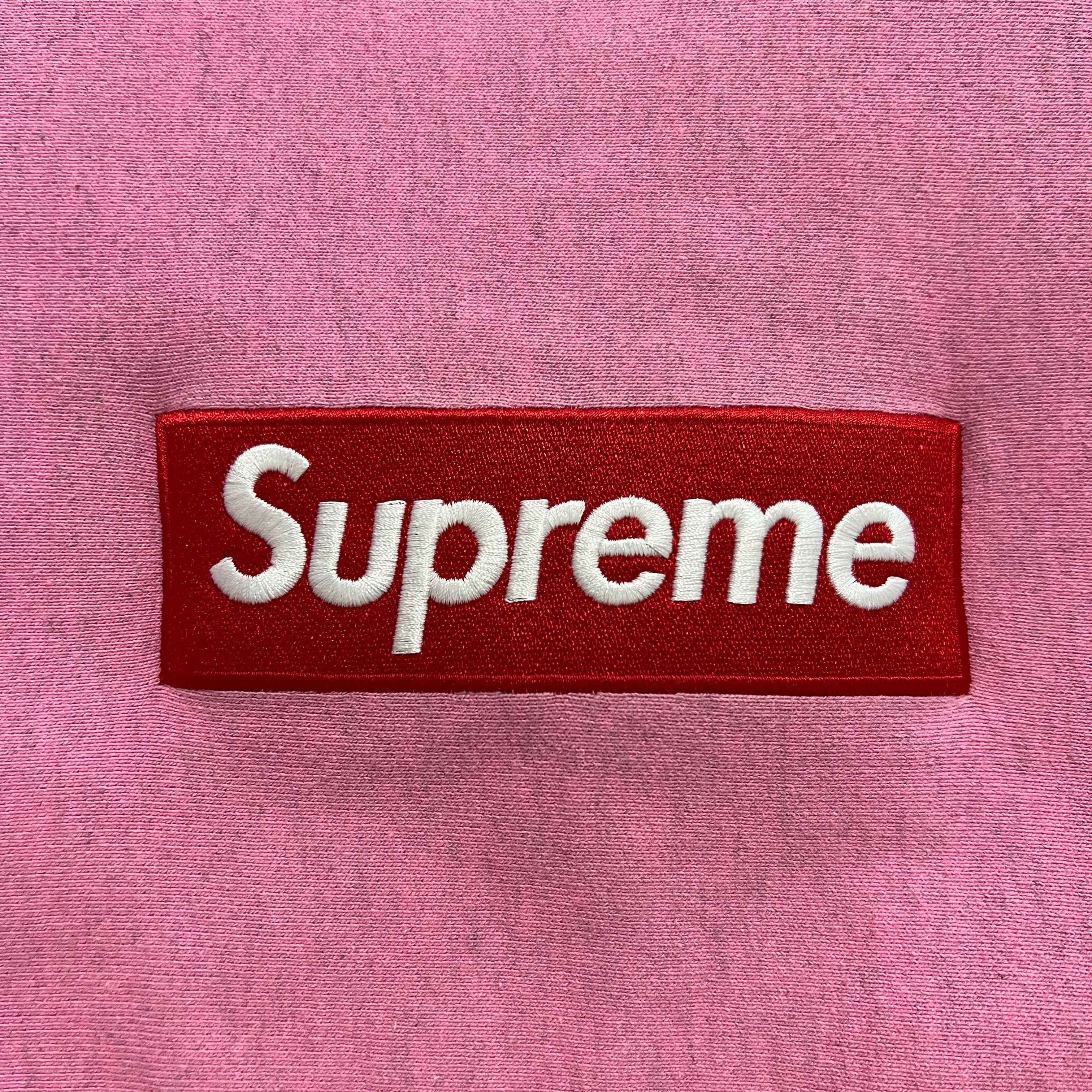 Supreme Supreme 15FW Box Logo CrewNeck Heather Pink Size US XL / EU 56 / 4 - 3 Thumbnail
