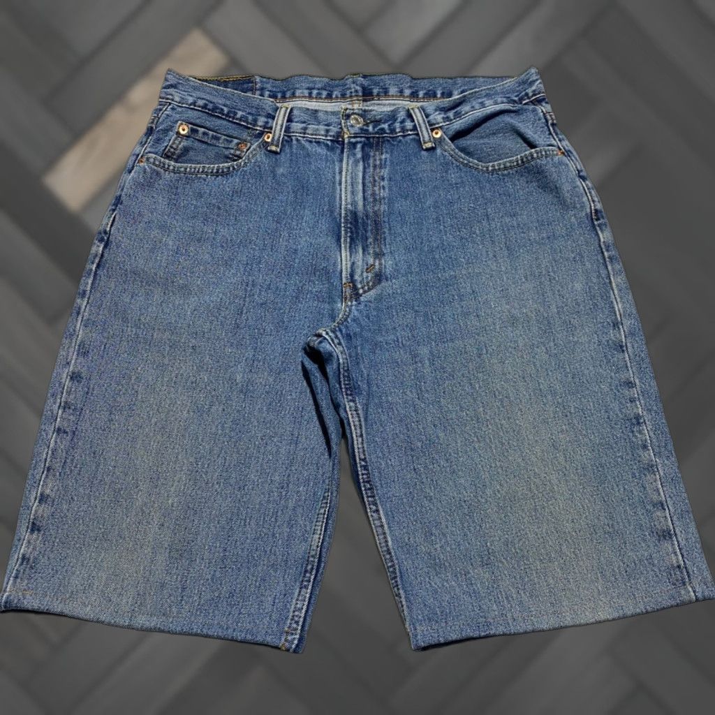 Levi's Levi's 550 Jeans Shorts Men 36x12 Bermuda Denim Blue Size US 36 / EU 52 - 1 Thumbnail