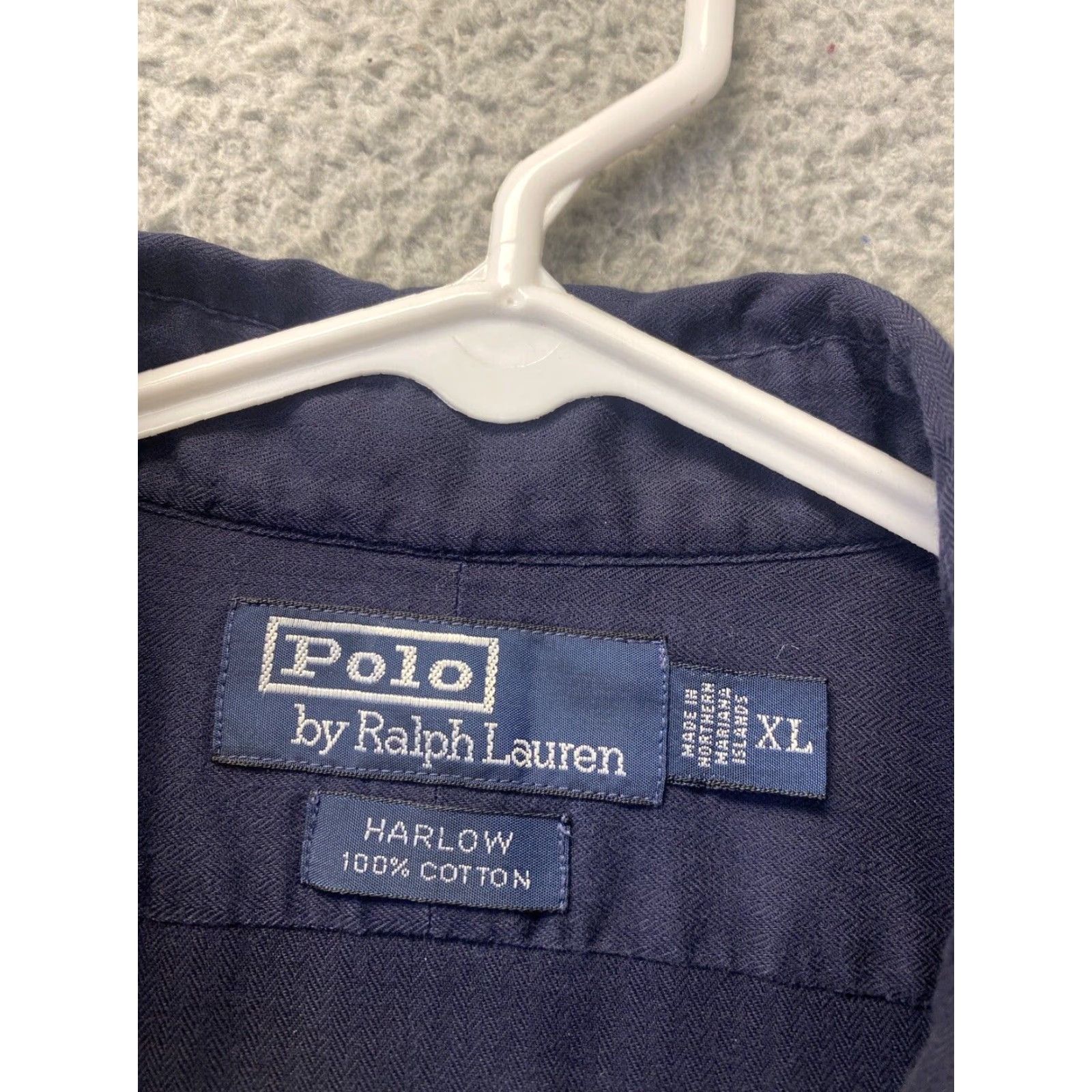 Ralph Lauren VINTAGE Ralph Lauren Polo Shirt Men XL Navy Button Up Casual Outdoor Preppy All Seasons Size US XL / EU 56 / 4 - 4 Thumbnail