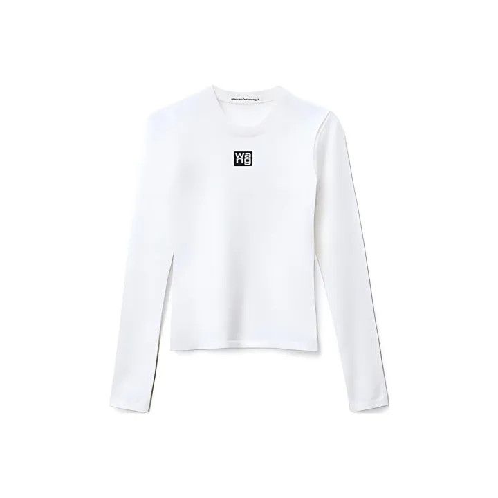 Alexander Wang Alexander Wang Logo Fitted Knit T-Shirt 0079 Size M / US 6-8 / IT 42-44 - 1 Thumbnail