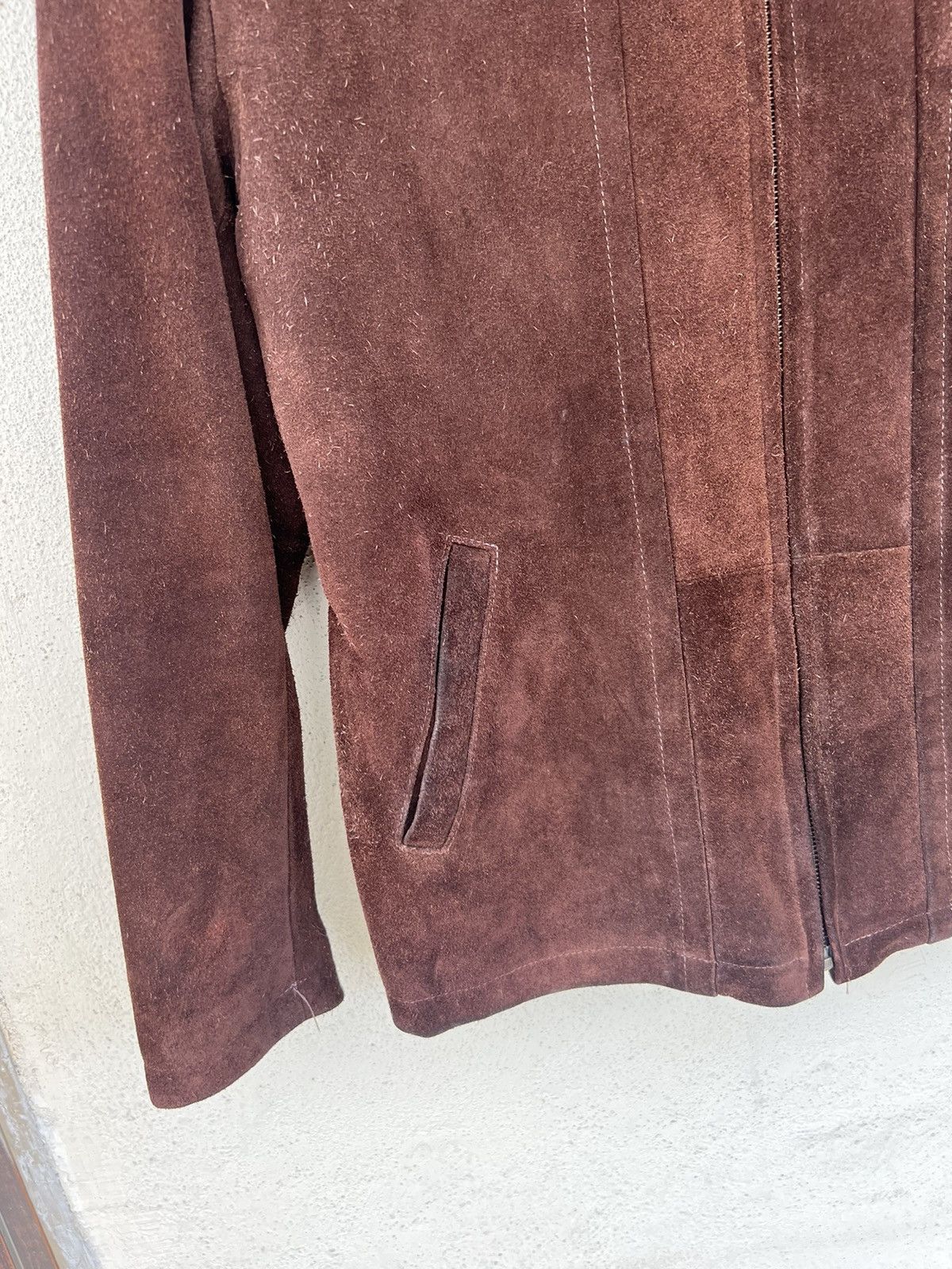Stussy × Vintage Vintage 90s Stussy Patina Suede Cowhide Leather Jacket Size US XL / EU 56 / 4 - 9 Thumbnail
