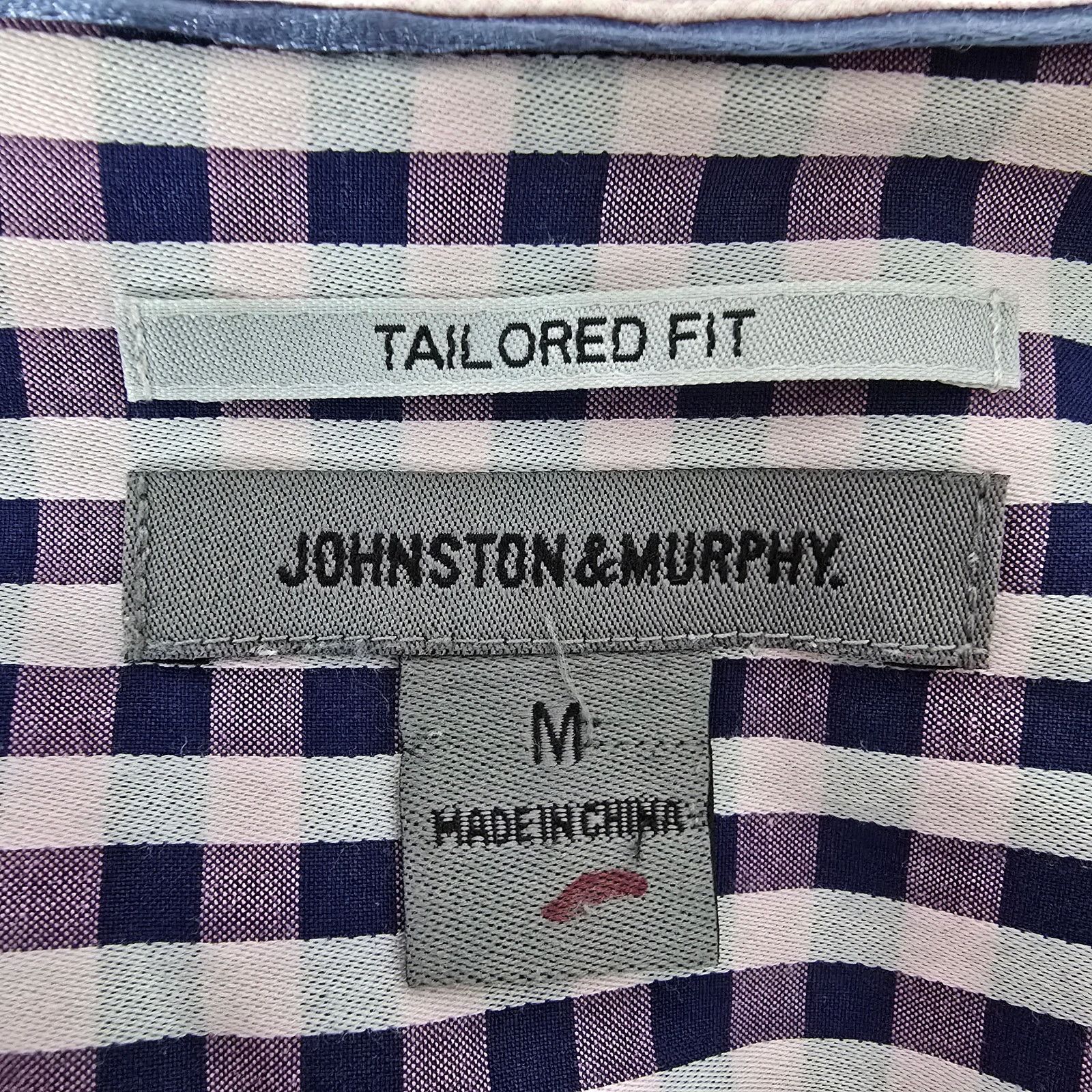 Johnston & Murphy JOHNSTON & MURPHY Dress Shirt Sz M Tailored fit Flip Cuff Size US M / EU 48-50 / 2 - 13 Thumbnail
