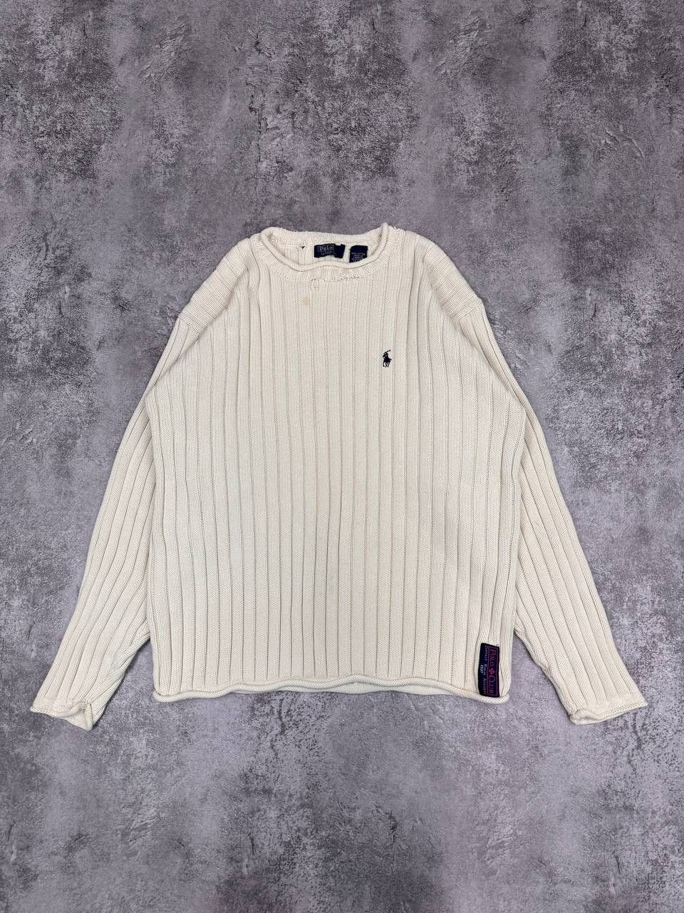 Polo Ralph Lauren Polo Ralph Lauren Women Cream Crew Neck Sweater Size XL Size XL / US 12-14 / IT 48-50 - 1 Thumbnail