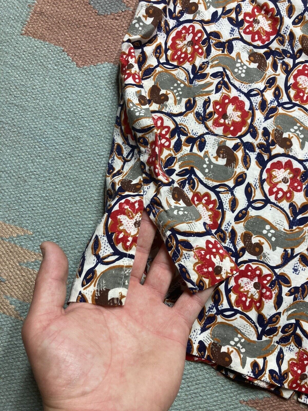 Sears × Vintage VTG 70s sears button shirt floral abstract adult medium Size US M / EU 48-50 / 2 - 6 Thumbnail