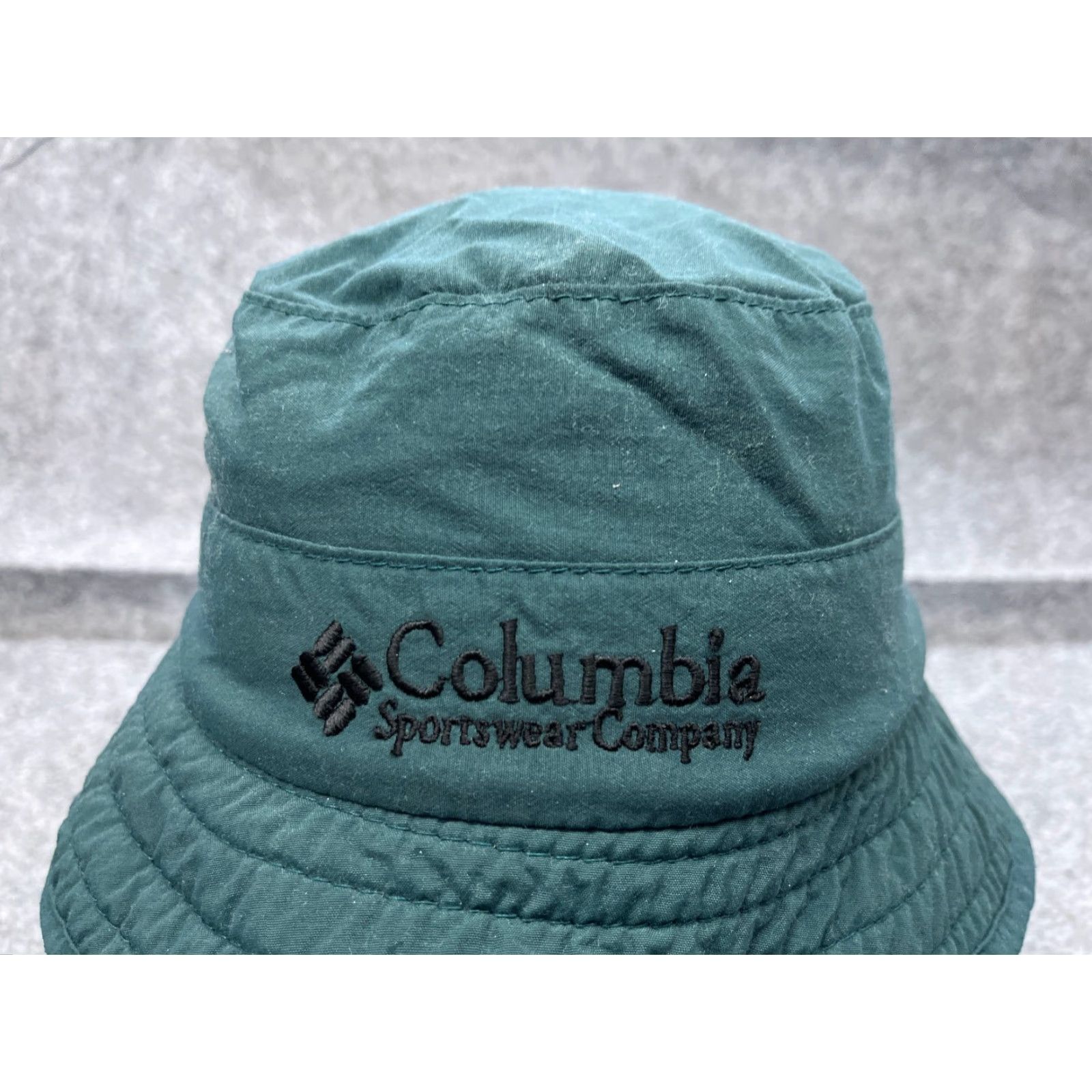 Vintage Columbia Bucket Hat Adult M Teal Cotton Poly Fleece Neck Flap Camp Made USA Unisex Adults Hat/Cap Fishing Outdoor Beach 90s Mens Size M / US 6-8 / IT 42-44 - 2 Thumbnail