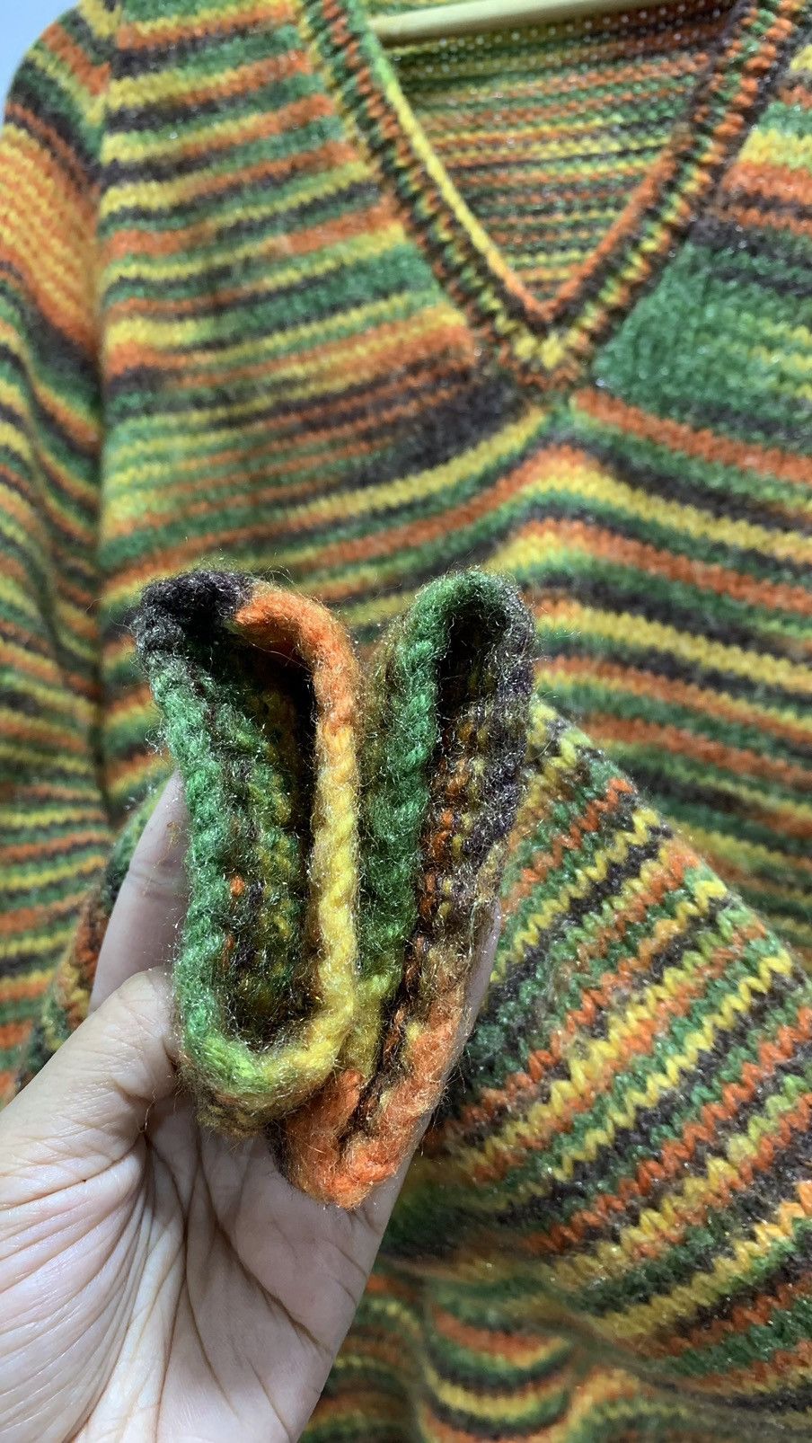 Homespun Knitwear × Japanese Brand × Vintage 🚨FINAL DROP🚨 Tiger Stripes Mohair Knit Sweater Kurt Cobain Size US L / EU 52-54 / 3 - 3 Thumbnail