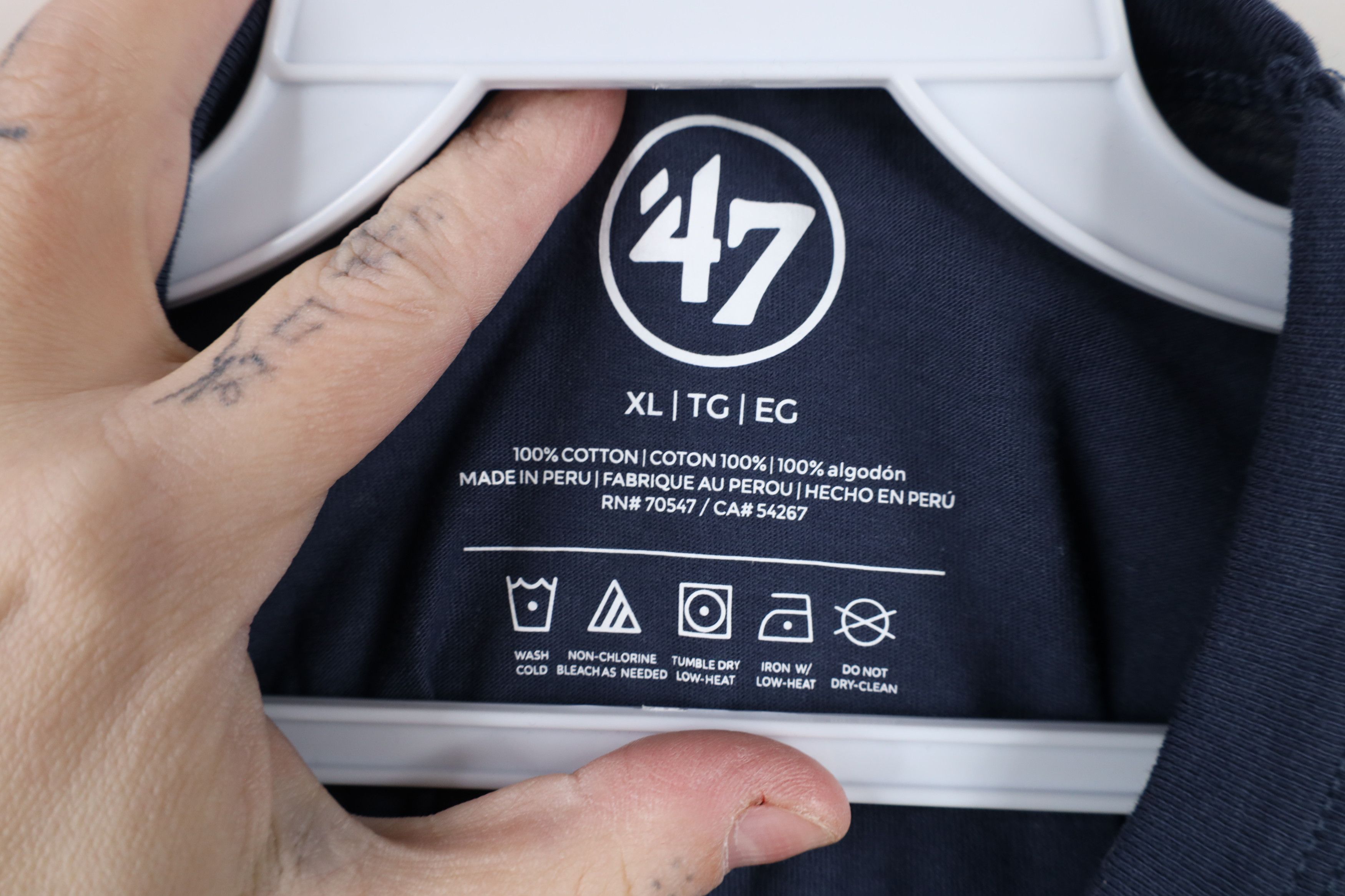 Vintage New 47 Brand Red Sox Baseball Jersey Knit T-Shirt Blue Size US XL / EU 56 / 4 - 10 Thumbnail
