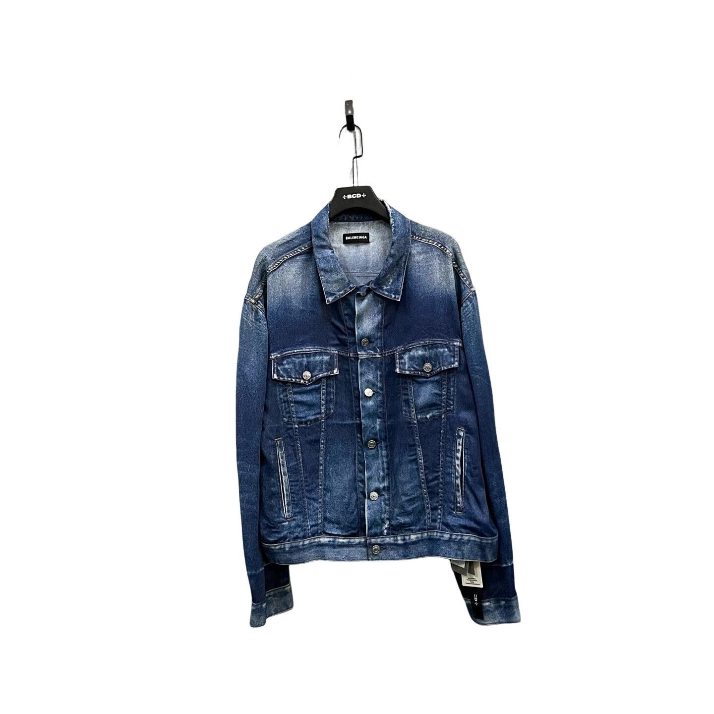 Balenciaga Balenciaga Washed Denim Jacket Size S Size US S / EU 44-46 / 1 - 1 Thumbnail