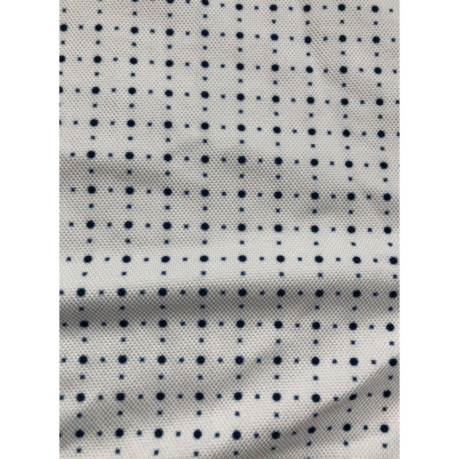 Vintage Buki Collection Shirt Mens Medium White Navy Dot Short Sleeve Button Up Seattle Size US M / EU 48-50 / 2 - 6 Thumbnail