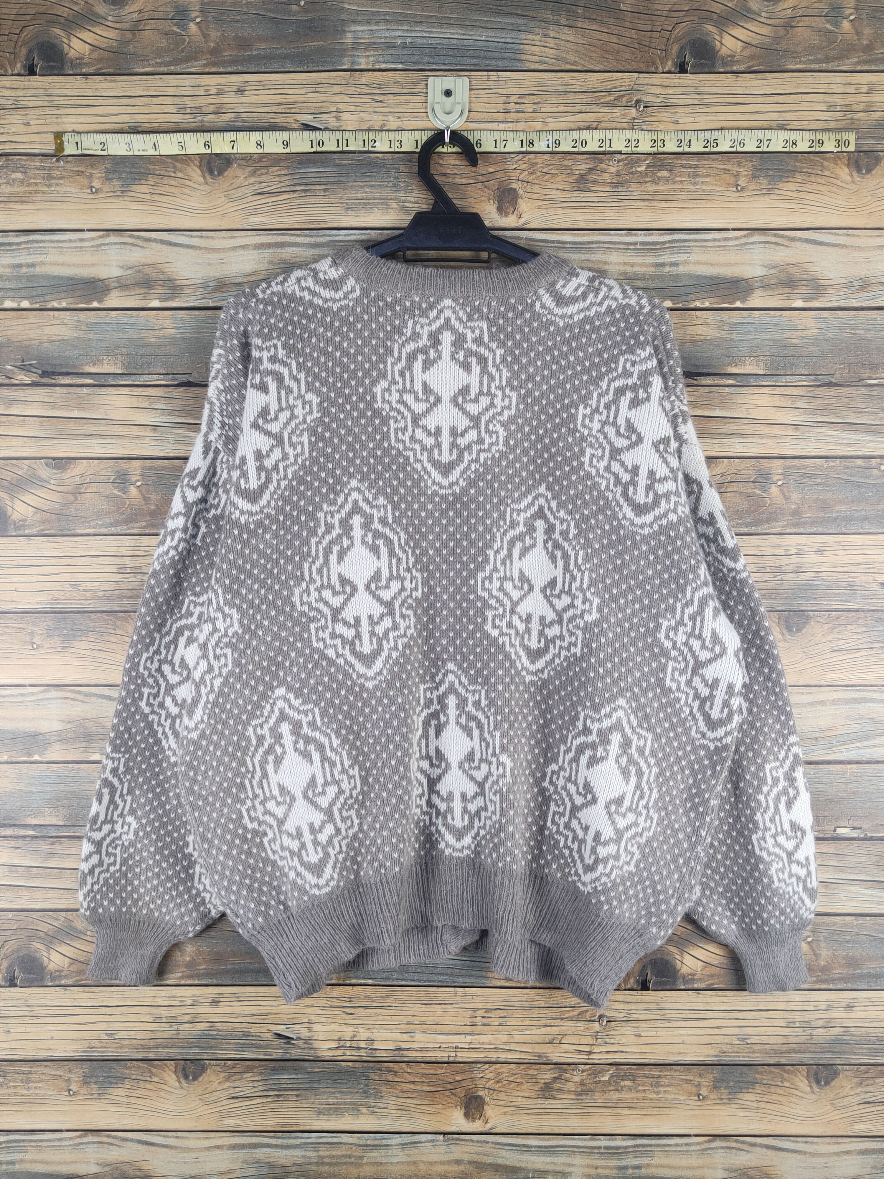 Japanese Brand DL Mackoul vintage Gray Knitwear Cardigan #46-194T Size XL / US 12-14 / IT 48-50 - 7 Thumbnail