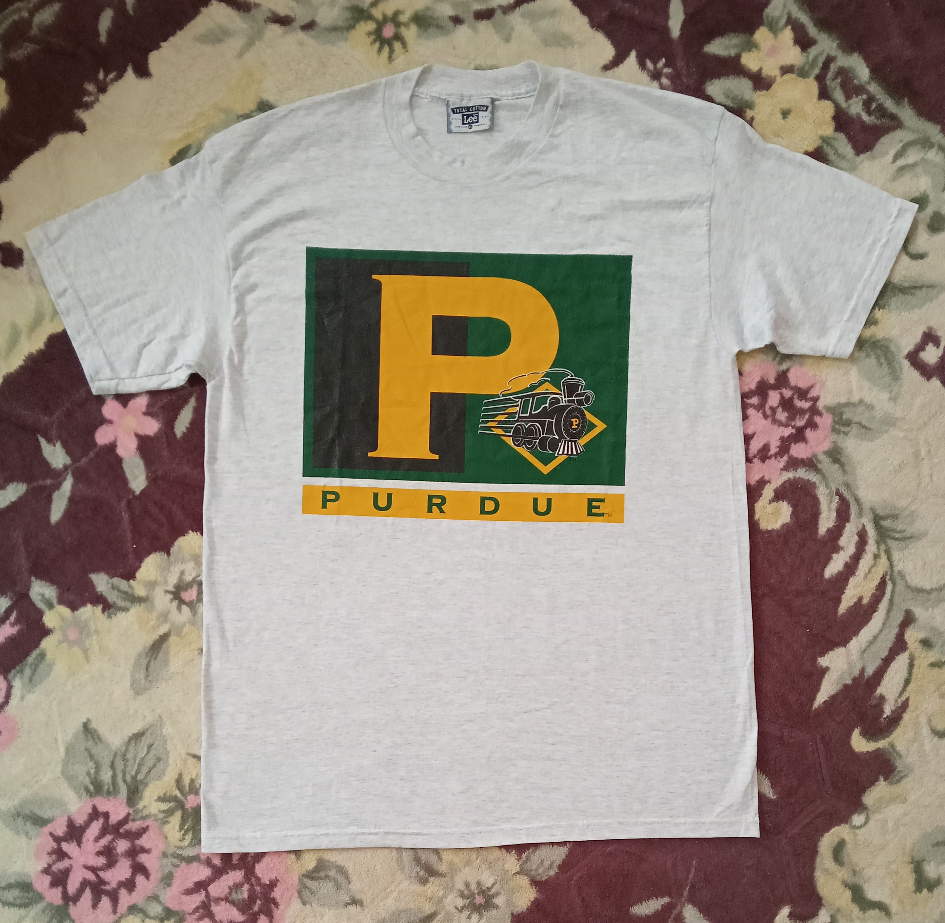 Lee × Vintage Vintage 90s Lee x Purdue T Shirt Size US XL / EU 56 / 4 - 1 Thumbnail