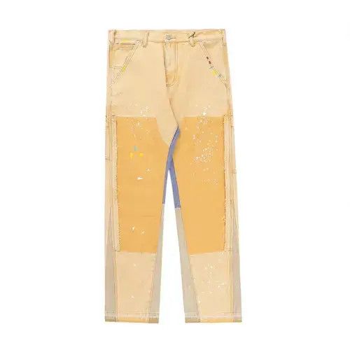 Jean Retro Hip Hop Splash Ink Slim Jeans Size US 37 - 3 Thumbnail