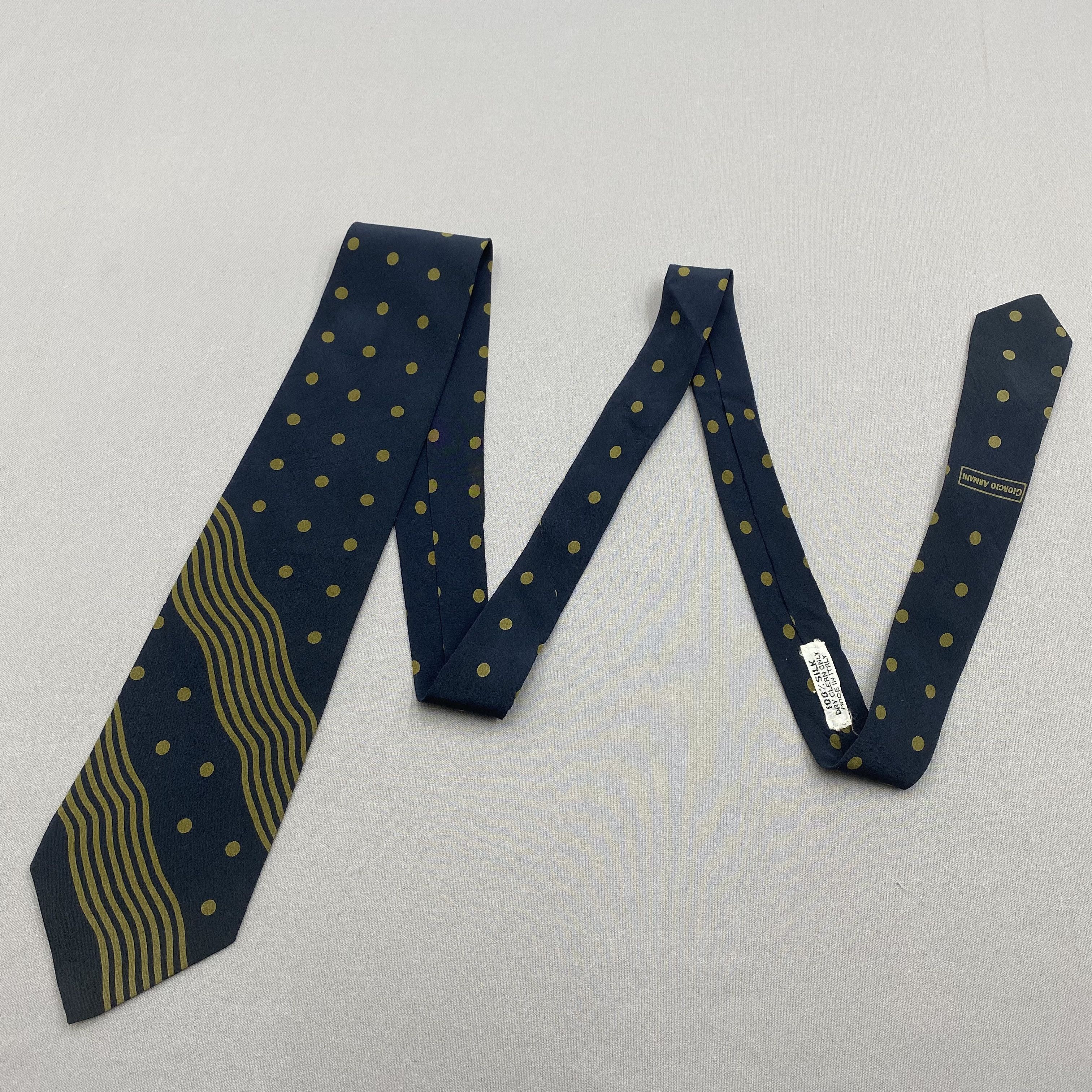 Giorgio Armani Vintage Giorgio Armani SILK Necktie Cravate Pure Silk Size ONE SIZE - 4 Thumbnail