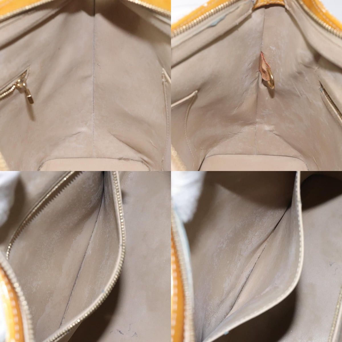 Louis Vuitton LOUIS VUITTON Monogram Vernis Houston Hand Bag Beige M91004 Size ONE SIZE - 12 Thumbnail