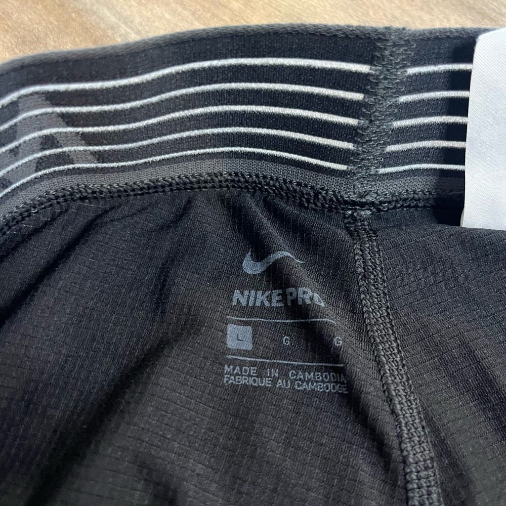 Nike Nike Pro Black Athletic Workout Leggings Men Large Bin E-4 Size US 34 / EU 50 - 3 Thumbnail