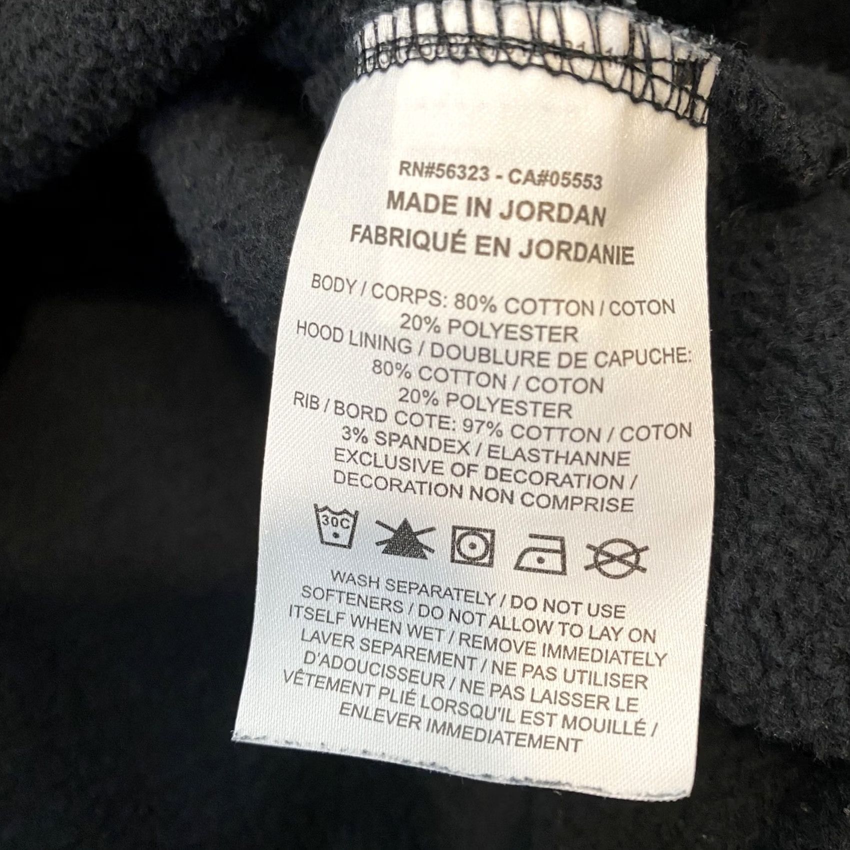 Jordan Brand Jordan Nike Air Hoodie Mens Large Black Jumpman Pullover Fleece DD5244-010 Size US L / EU 52-54 / 3 - 4 Thumbnail
