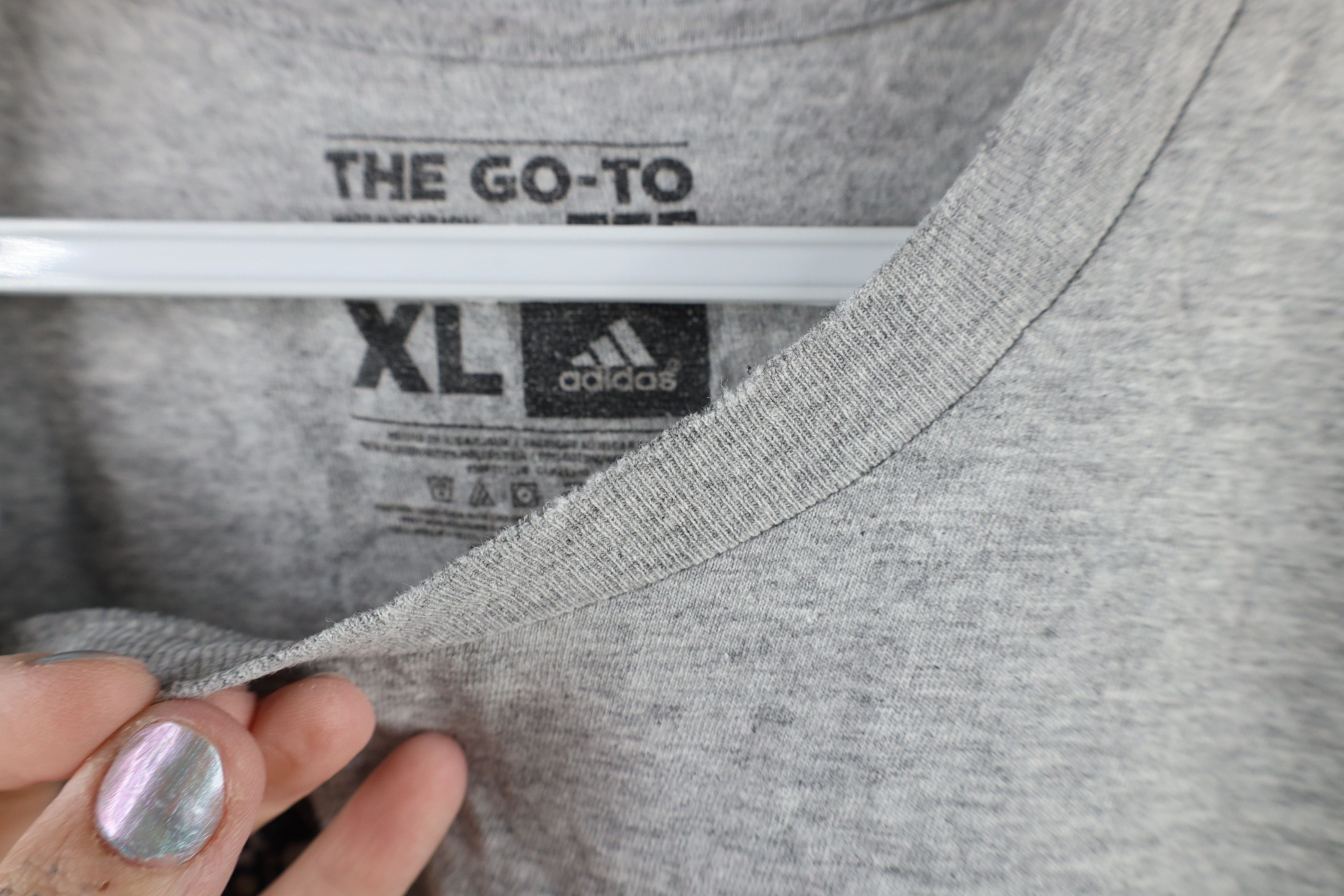 Adidas × Vintage Vintage Adidas University of Michigan Football T-Shirt Gray Size US XL / EU 56 / 4 - 6 Thumbnail