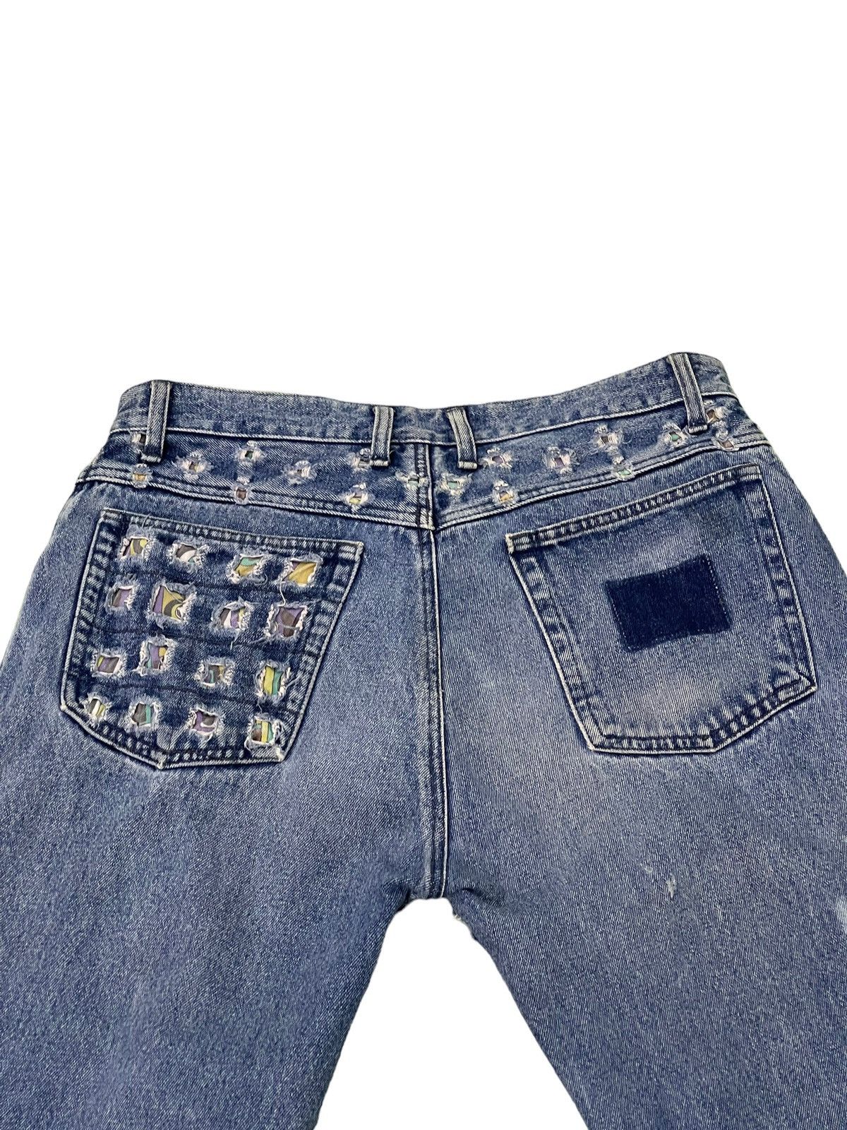 Japanese Brand Full Distress Jeans Vtg Unknown Brand Tapered 7🟦8 Size US 34 / EU 50 - 18 Thumbnail