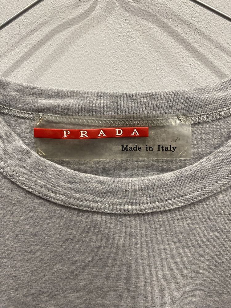 Prada Prada Vintage Miu miu Red Tab Longsleeve Shirt Size S / US 4 / IT 40 - 2 Thumbnail