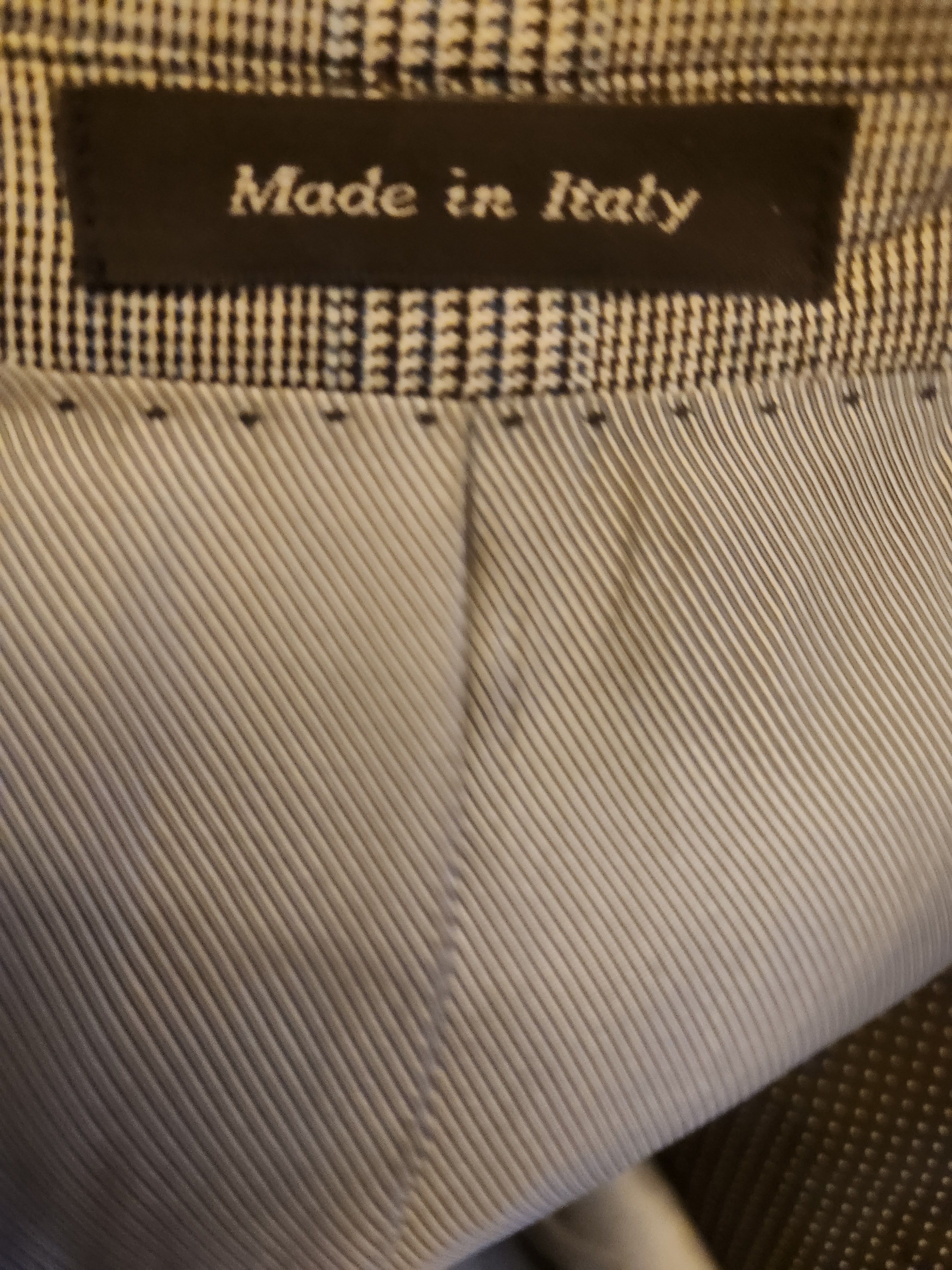 Other NWOT Tiglio Luxe Gray & Black Glen Plaid 100% Wool Blazer Size 42R - 4 Thumbnail