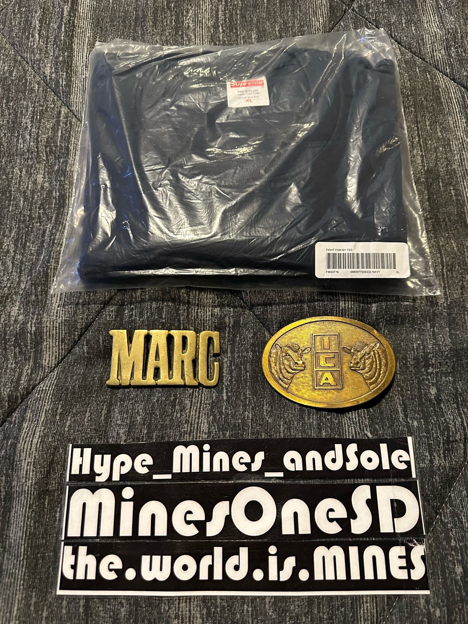 Supreme NWT Supreme Fighter Tee - Navy - XL Size US XL / EU 56 / 4 - 3 Thumbnail